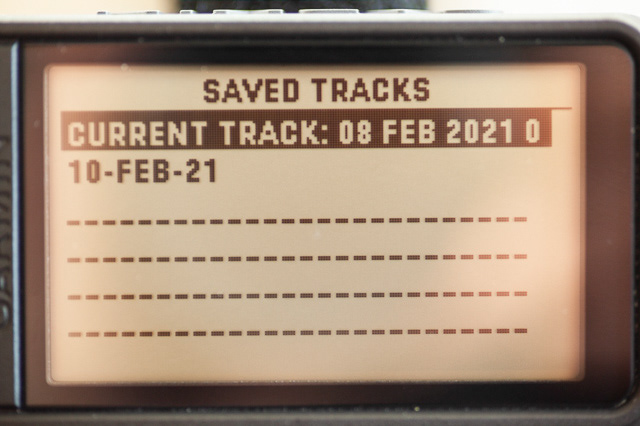 USBでPCにつなぐとCURRENT TRACKが書き出されます