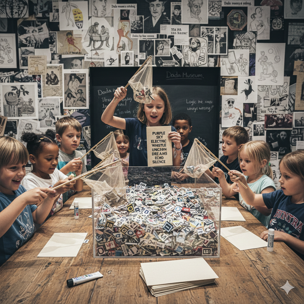 The "Chance" Poetry activity station for kids.