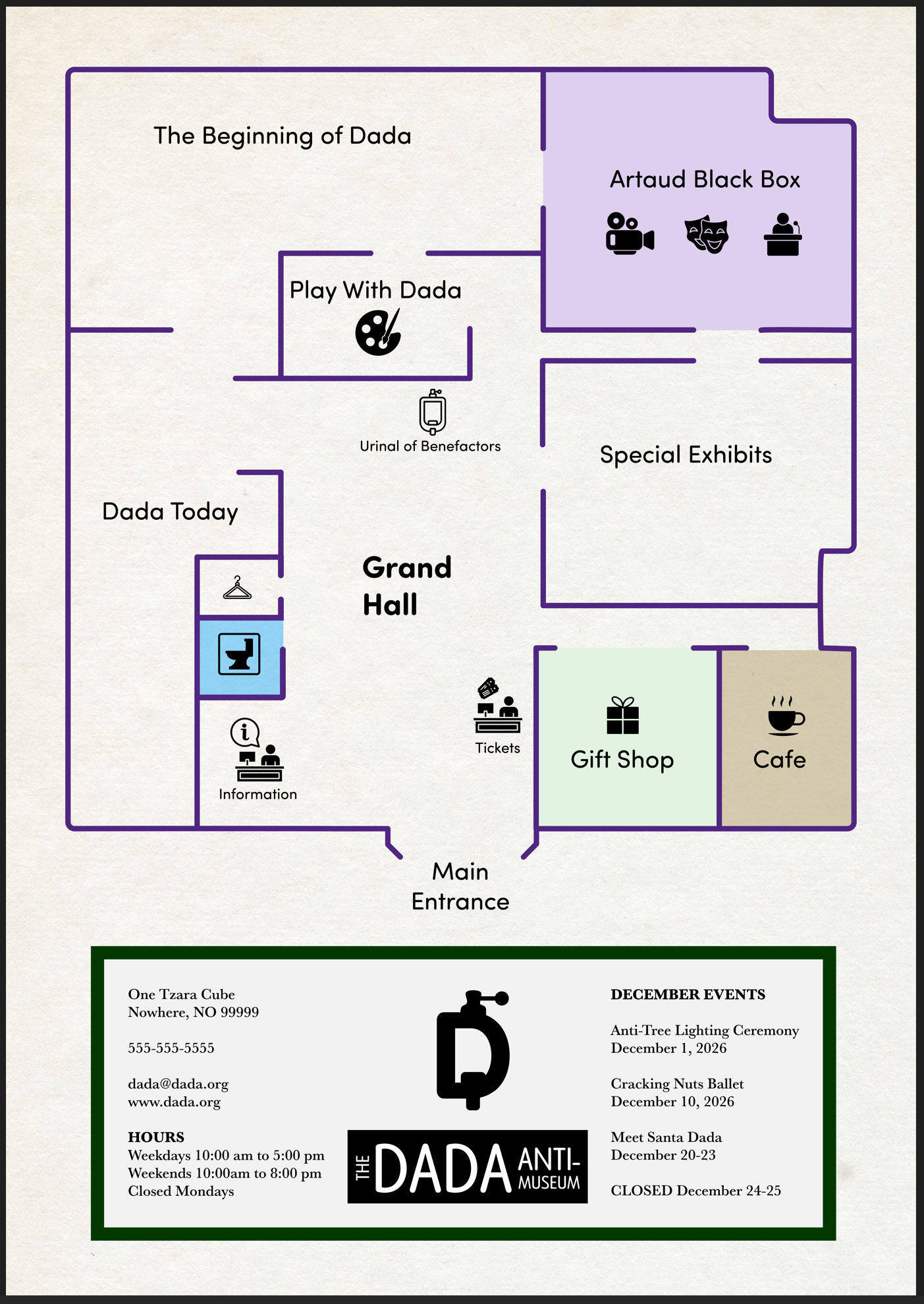 Map of the museum.
