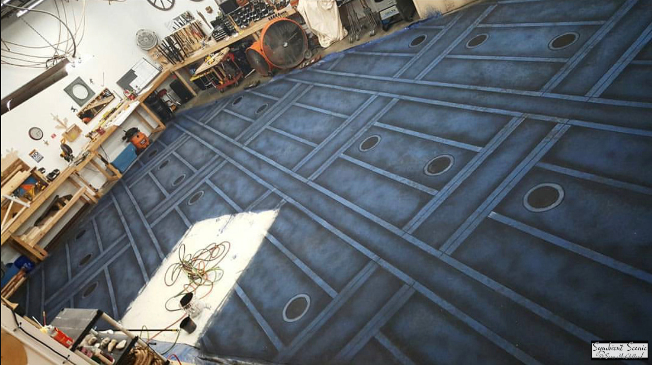 Back Drop in progress