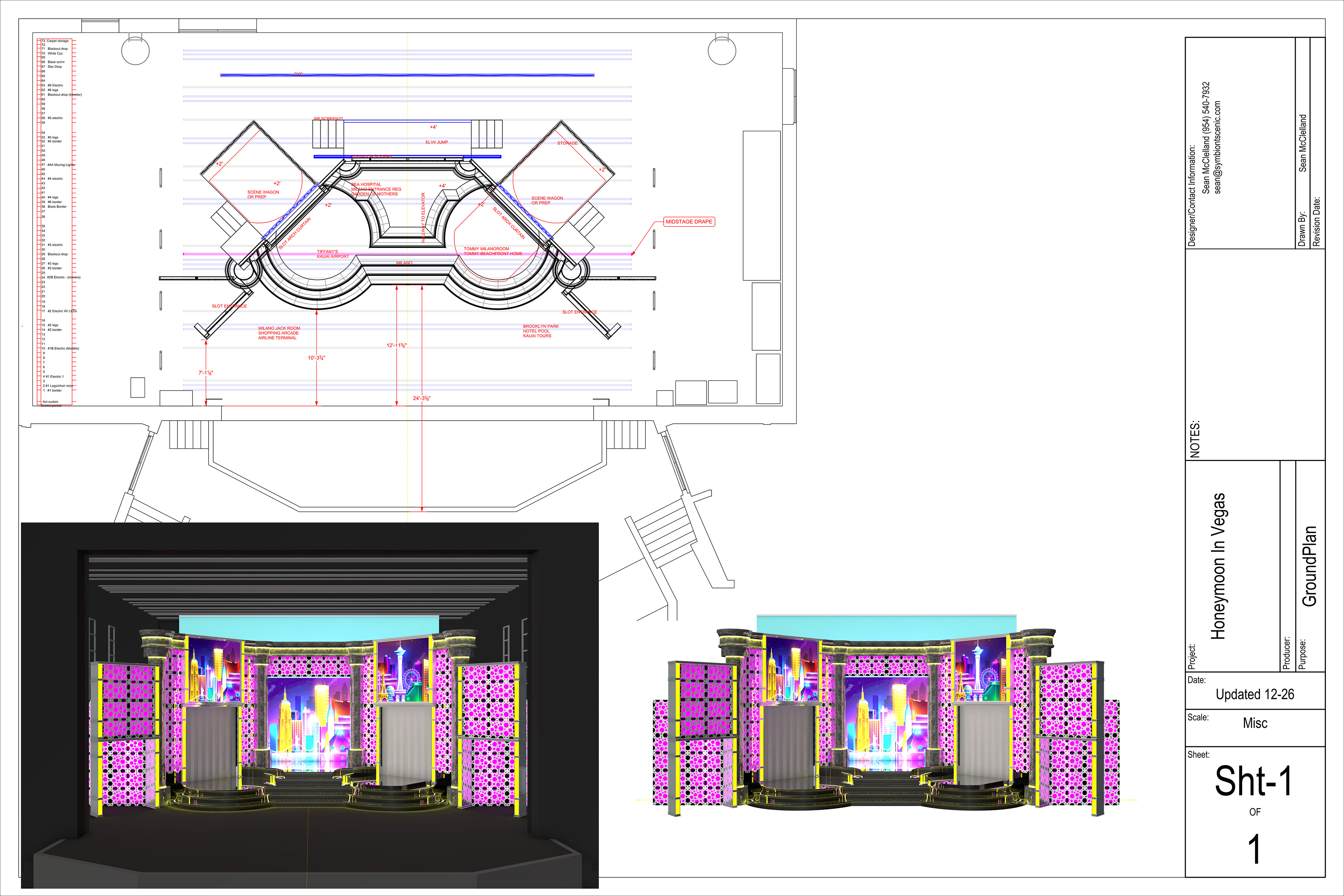 GROUNDPLAN AND RENDERS