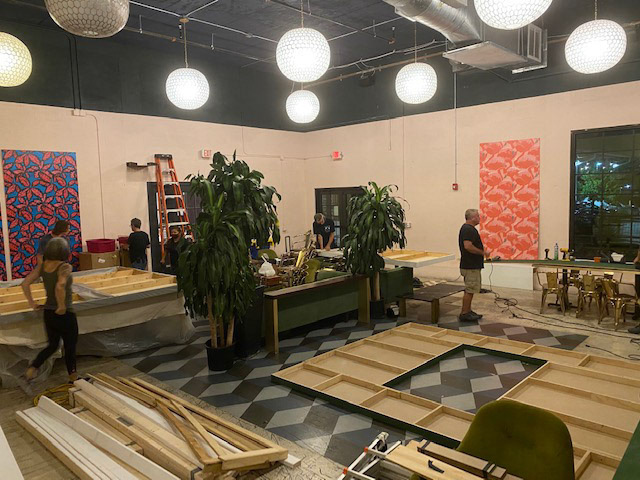 Taylor Stater Art Exhibit Install 1