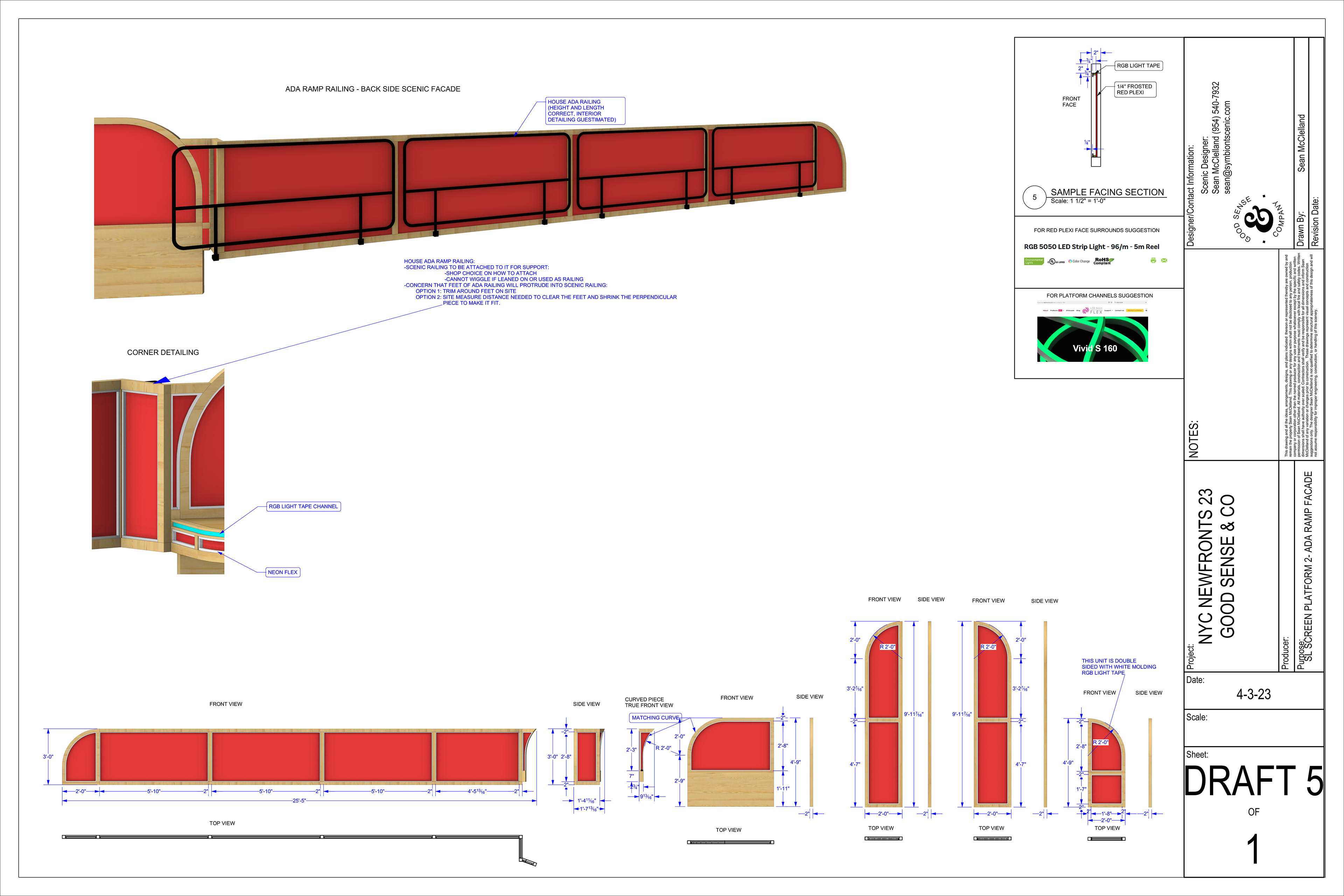 YouTube NewFront 23 Drafting Plate