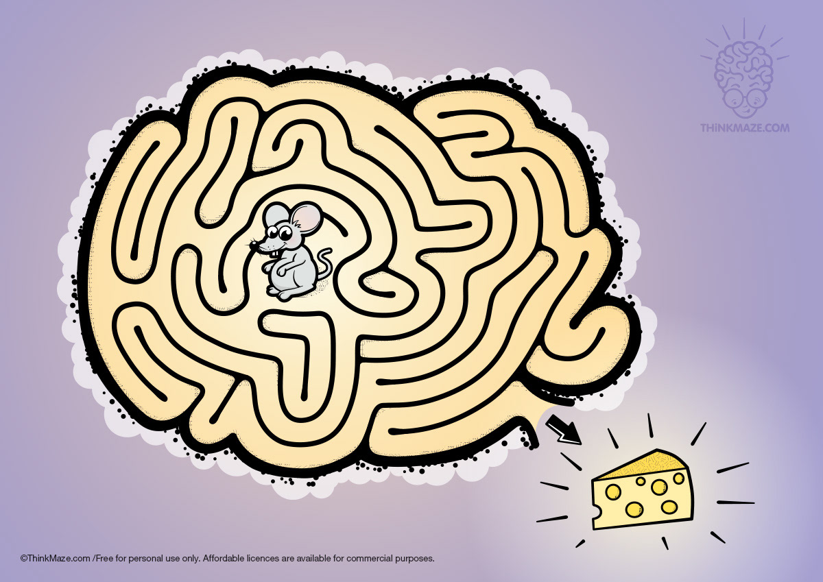 mouse free maze color