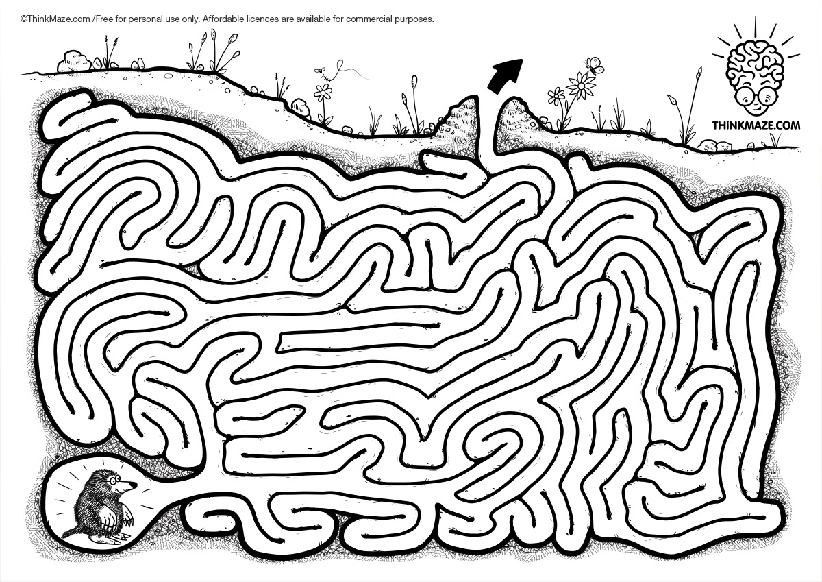 free maze to print