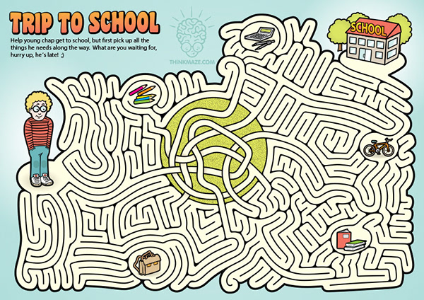 Beautiful FREE mazes for kids and more - ThinkMaze - FREE mazes