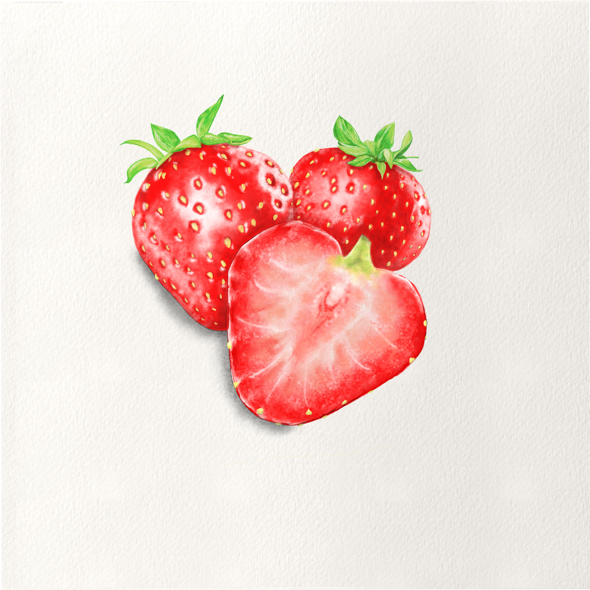 Strawberries Three