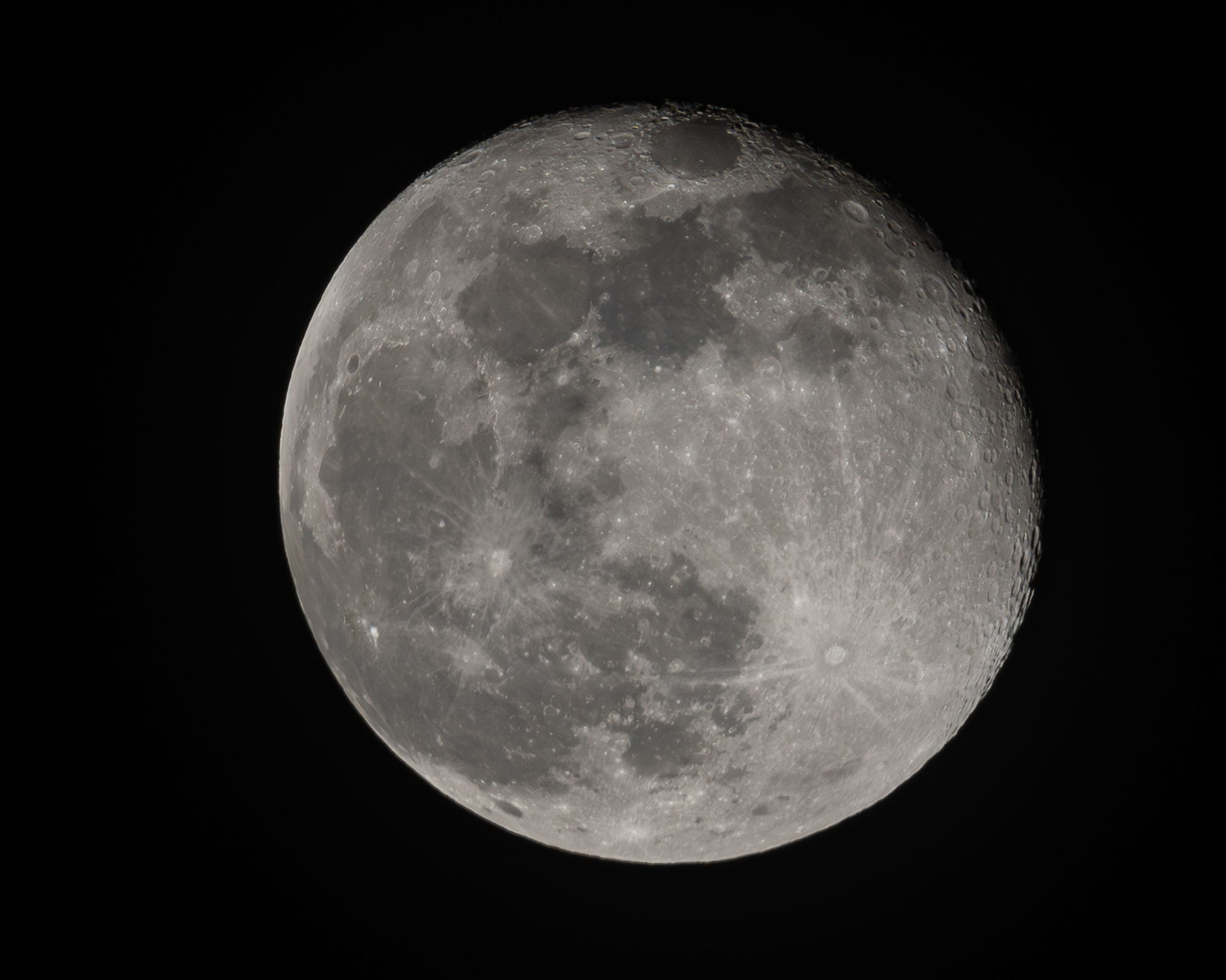 almost the whole moon