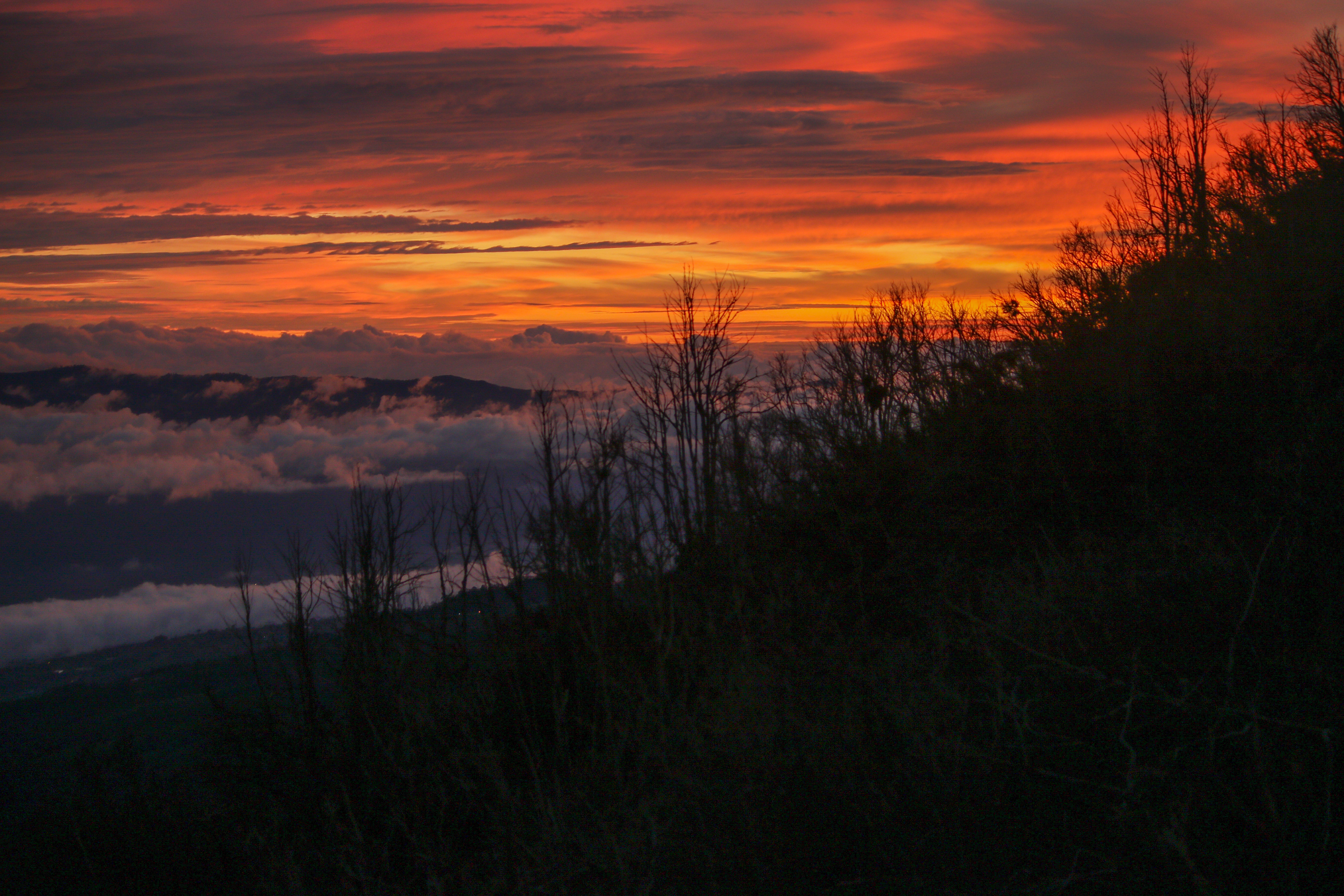 Atardecer, Volcán Turrialba.