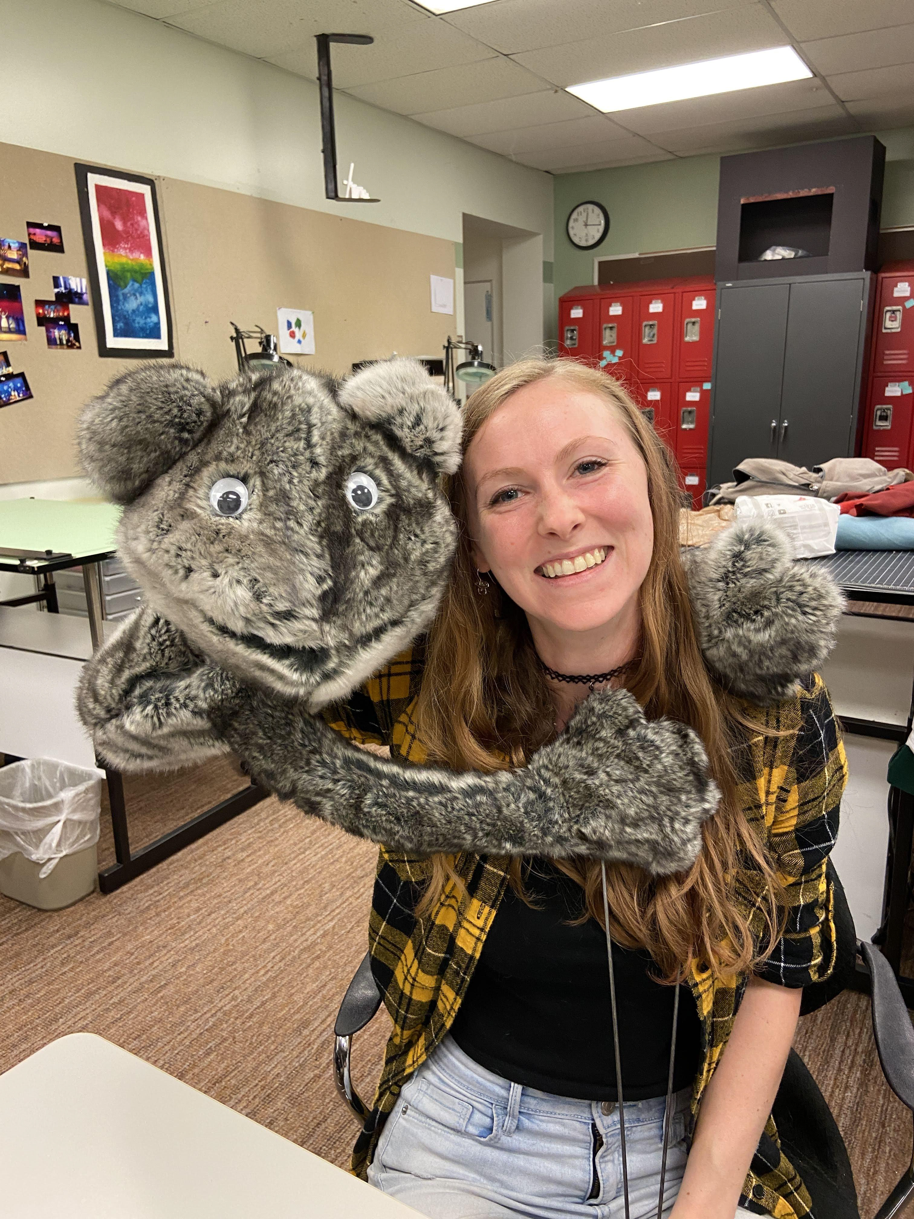 A puppet I created from scratch for an allied crafts class