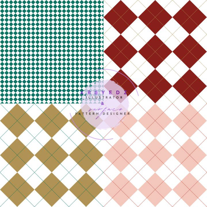 From the top left - to bottom right AY24244G-AY24244R-AY24244GD-AY24244P