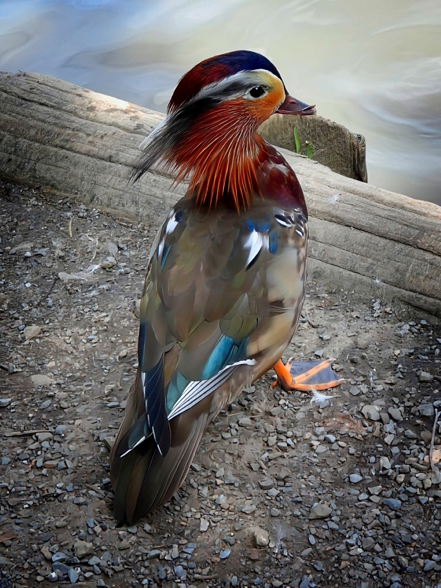 C. Junvenile Male Mandarin Duck by Emma Drummond