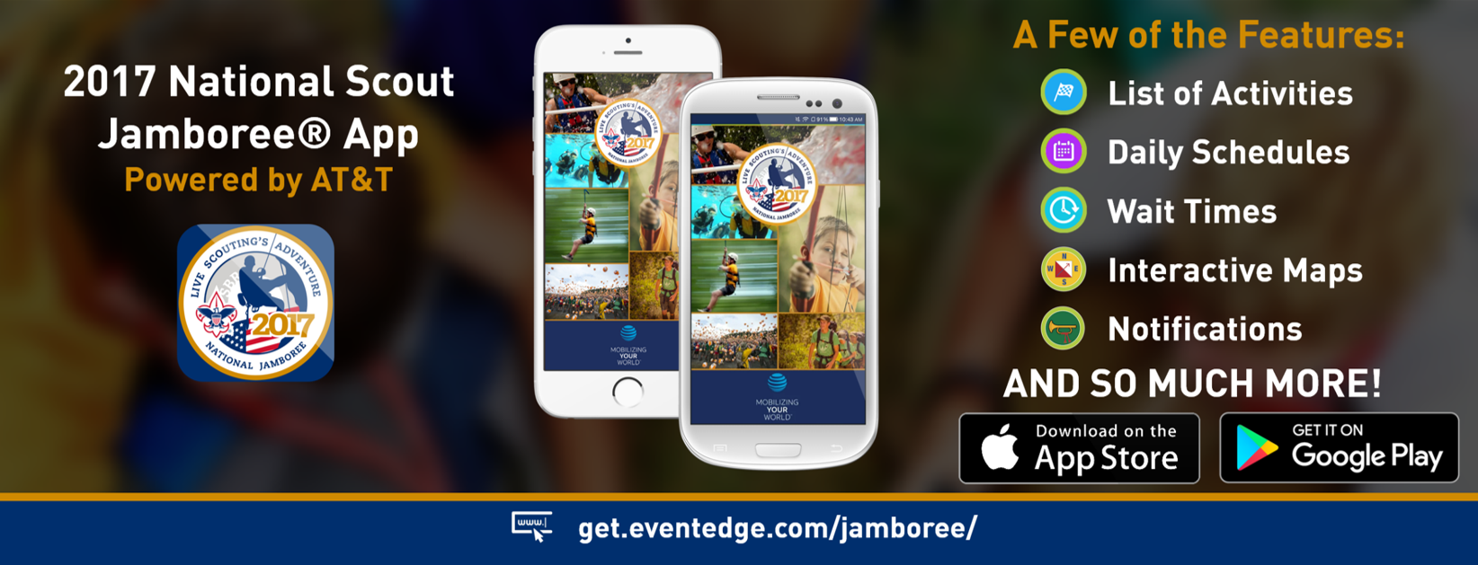 2017 National Scout Jamboree App Cover Photo