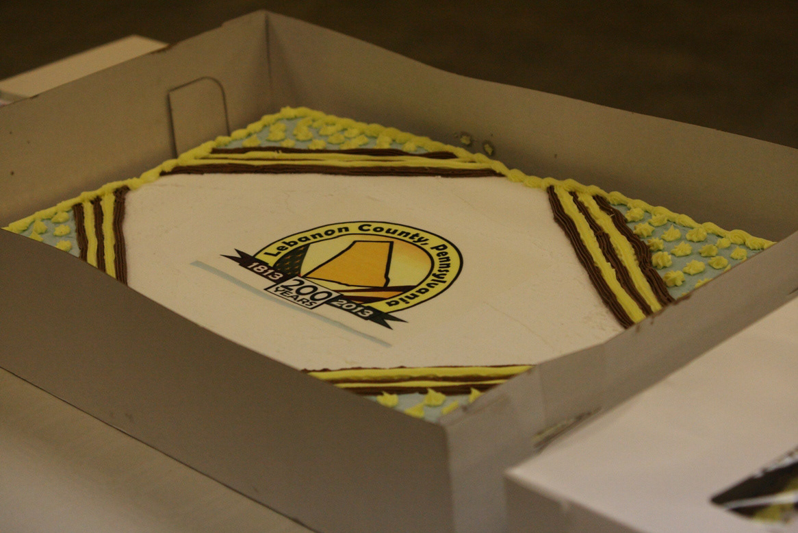 A cake at the Lebanon County Bicentennial event held in February 2013