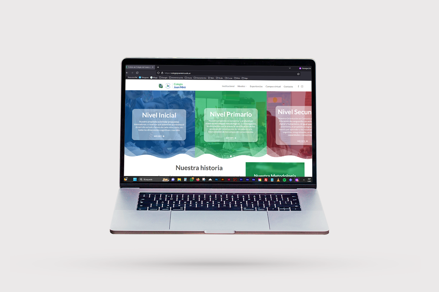 diseño web colegio joan miró
