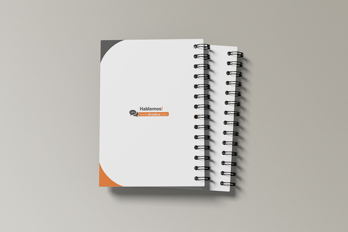 Druidics: diseño de cuaderno - Contratapa