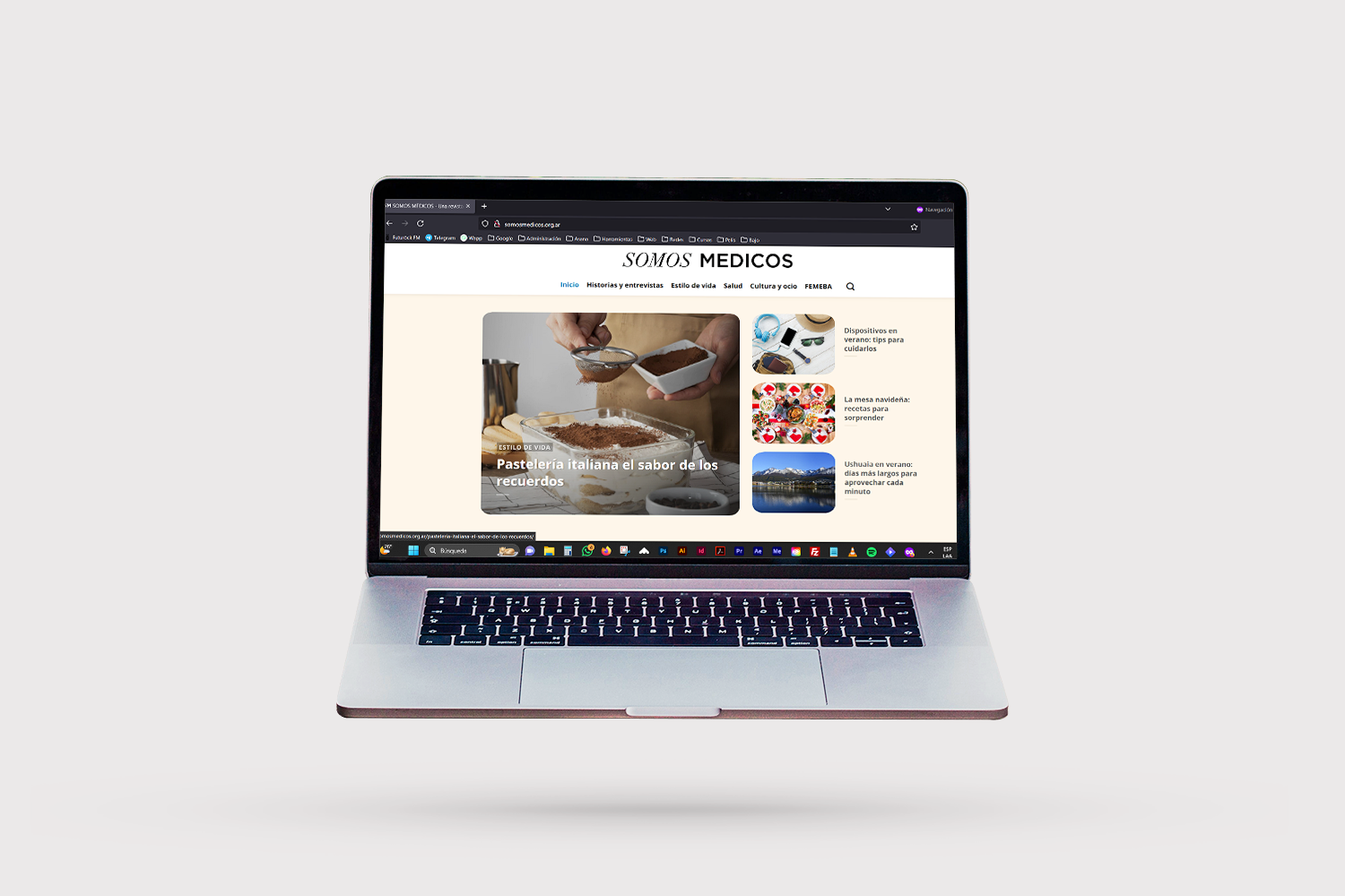 diseño web revista somos médicos