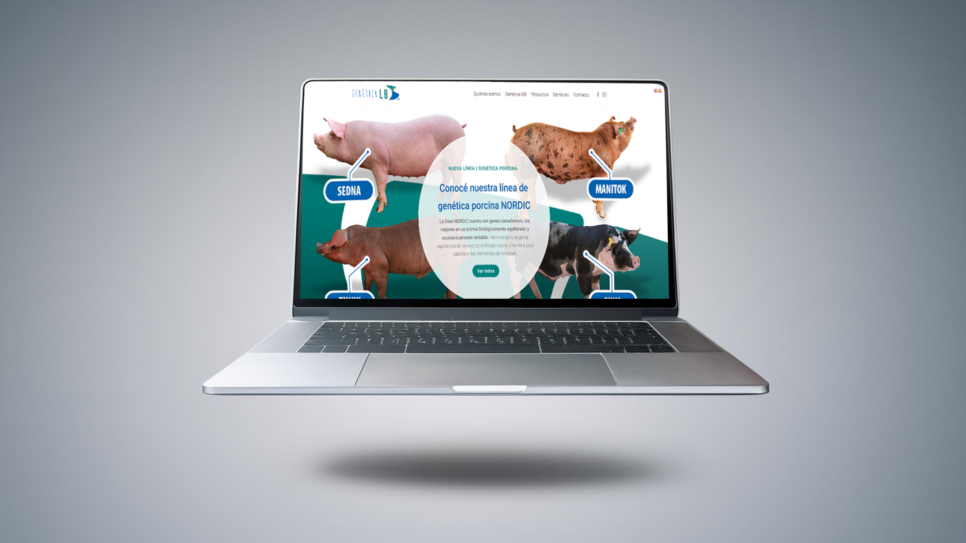 diseño web Genética LB