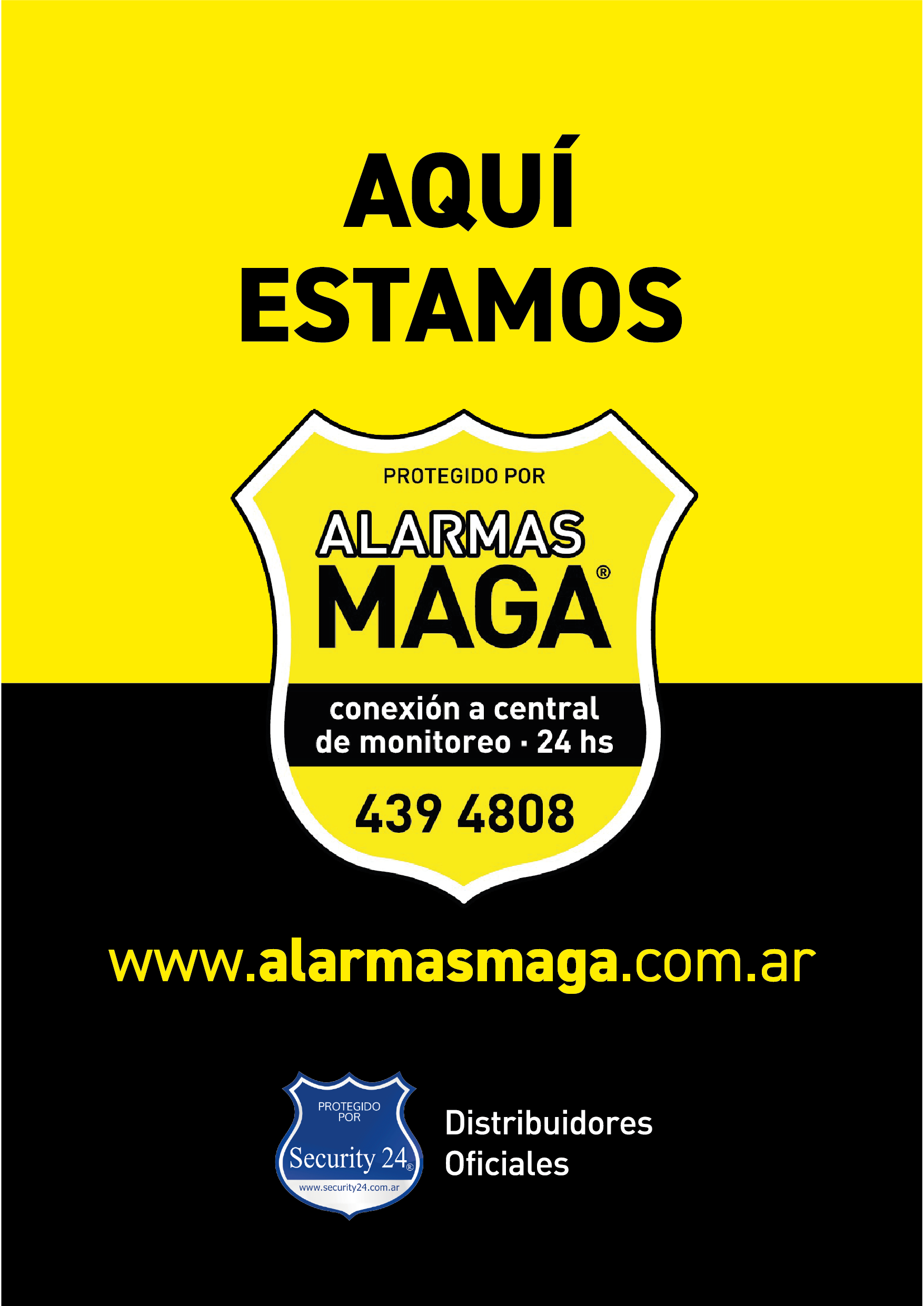 Cartel Alarmas MAGA