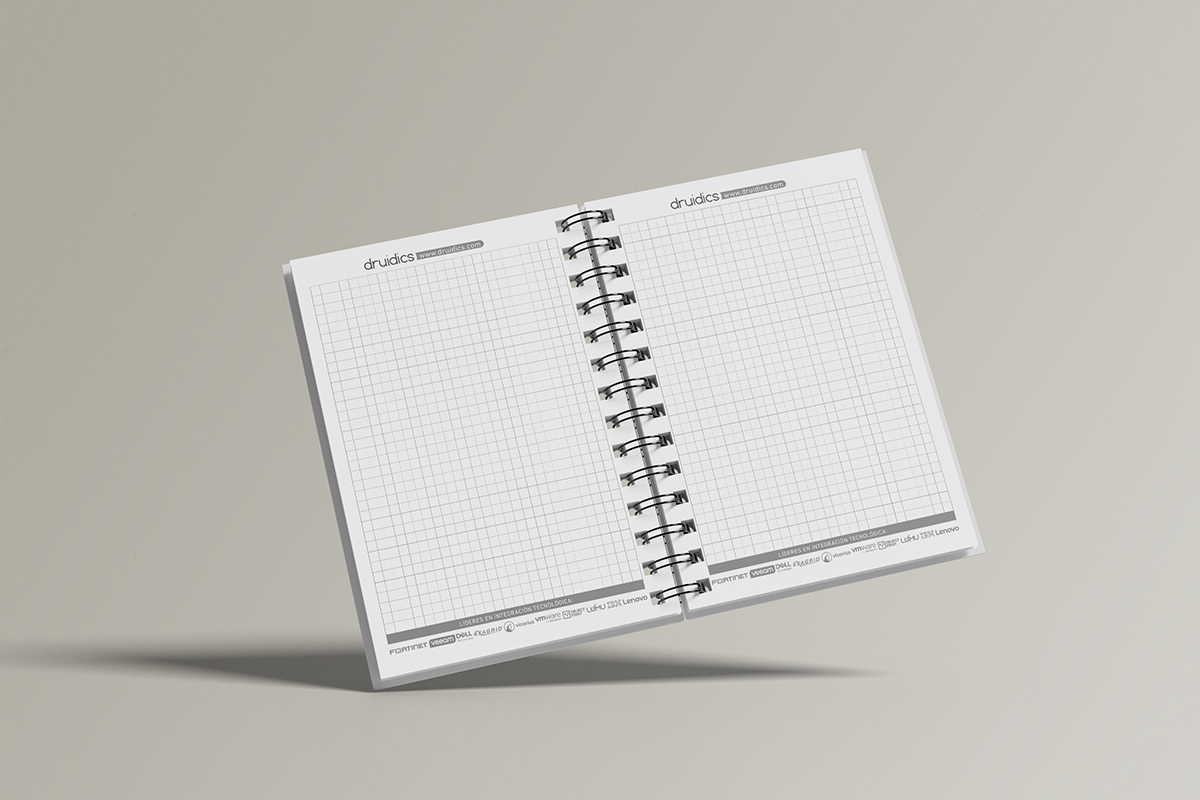 Druidics: diseño de cuaderno - Interior