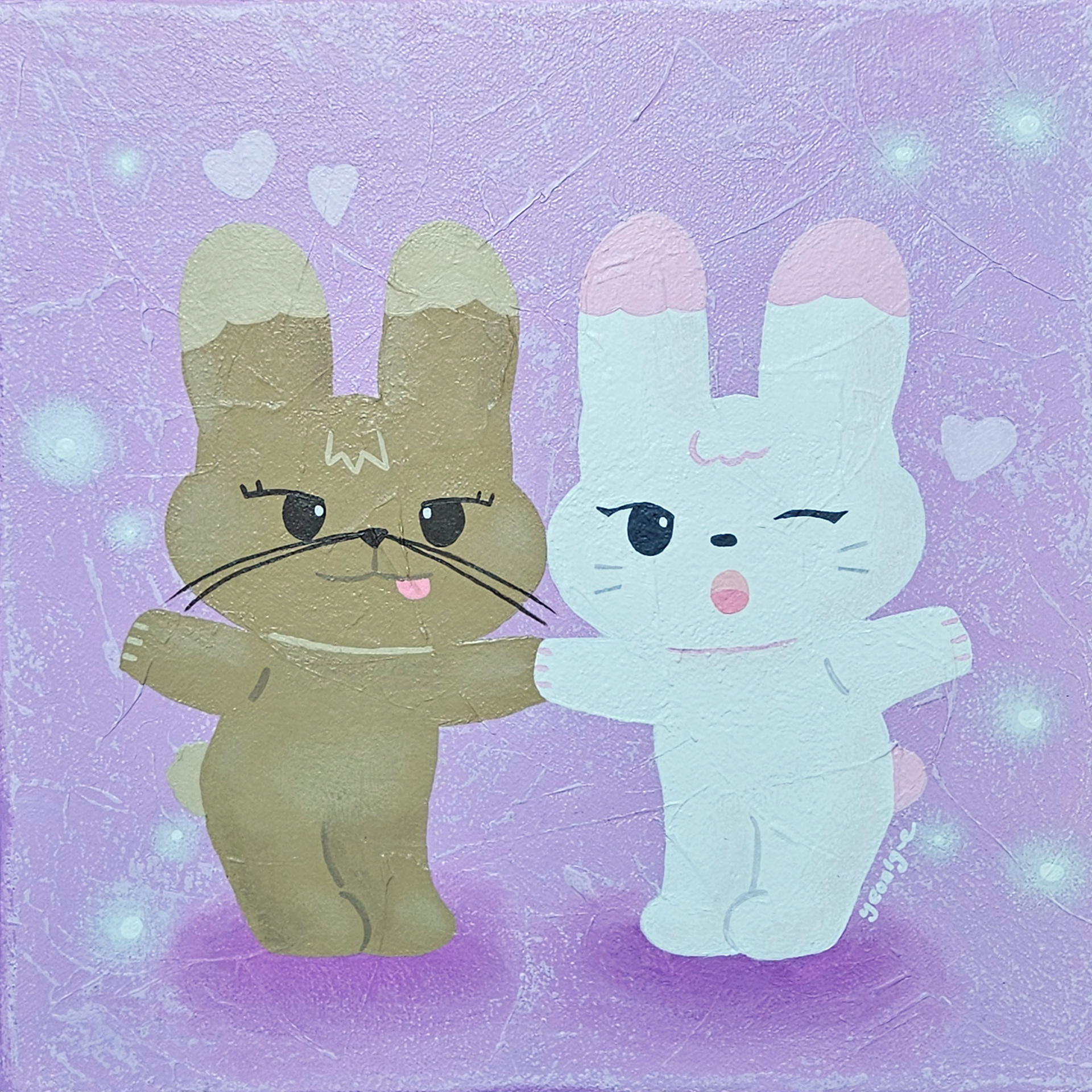 당근은 잠시 넣어둘게 / 30.0 × 30.0 cm / Acrylic on canvas