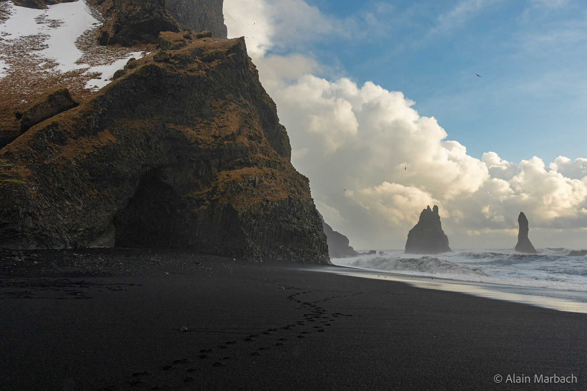Plage de sable noir - Reynisfjara
