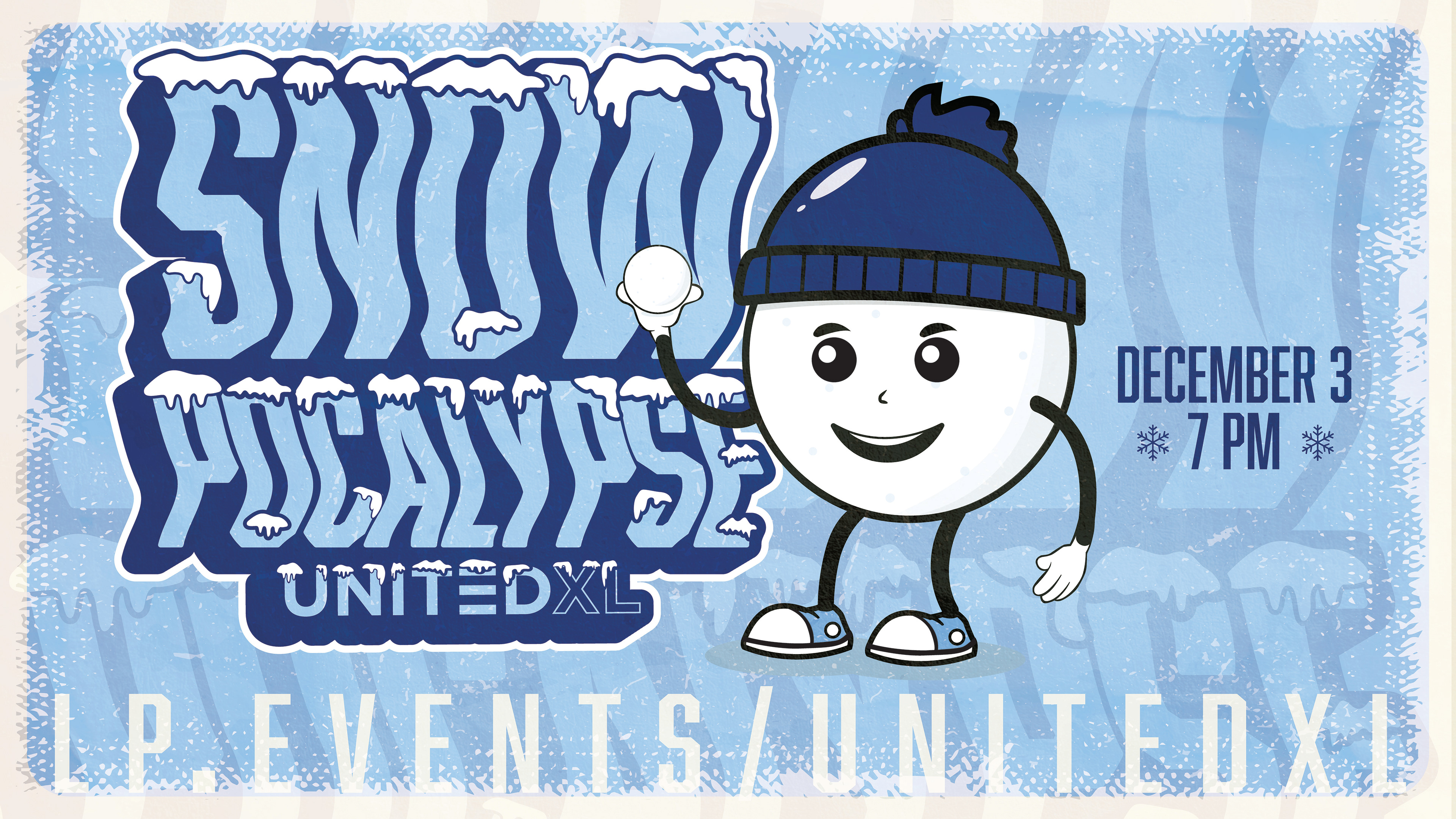 Snowpocalypse UNITEDXL Student Event Brand Look