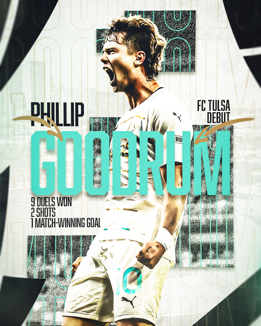 Phillip Goodrum FC Tulsa Debut Stats Graphic | May 27, 2023
