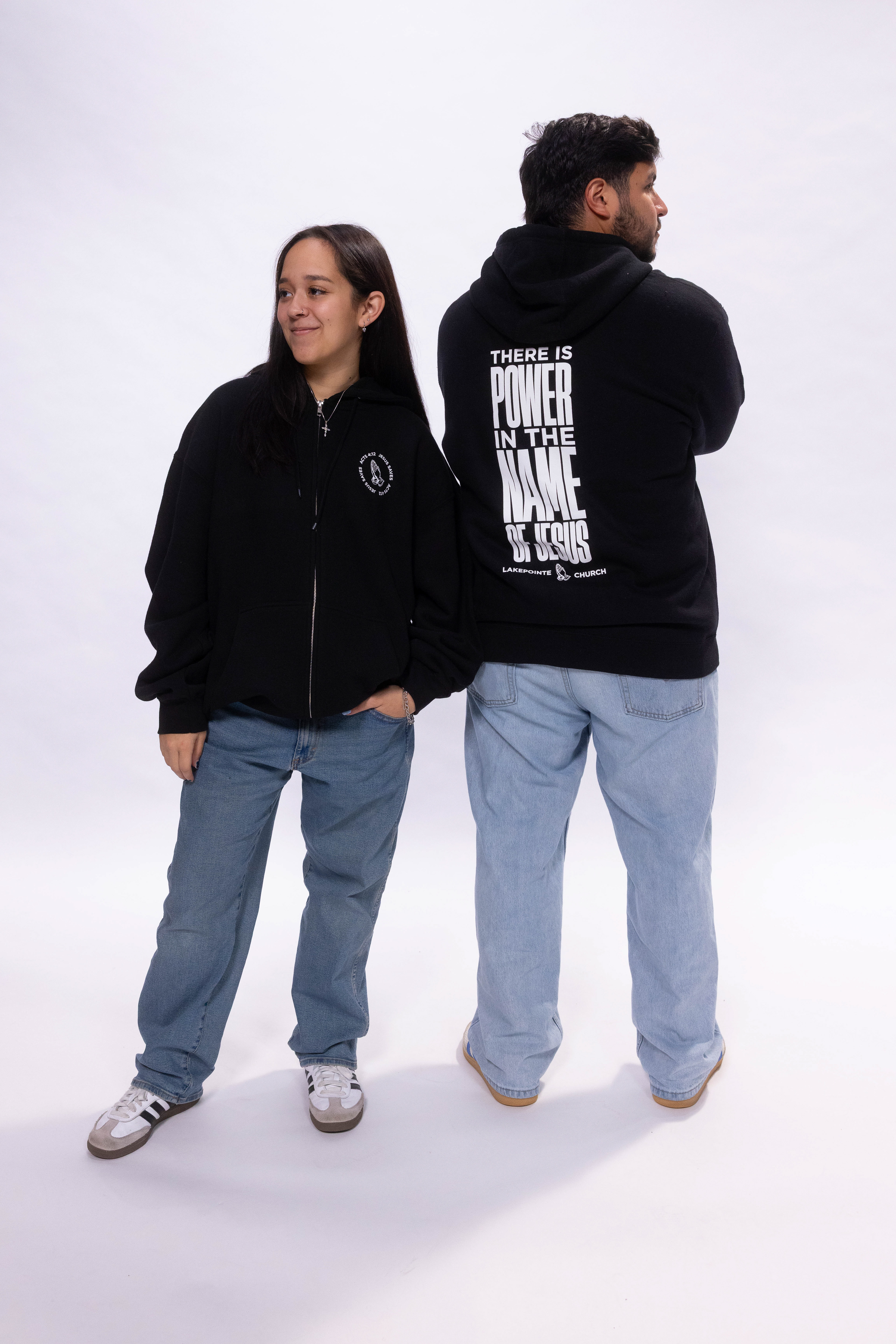 THERE IS POWER IN THE NAME OF JESUS Full Zip Jacket Design