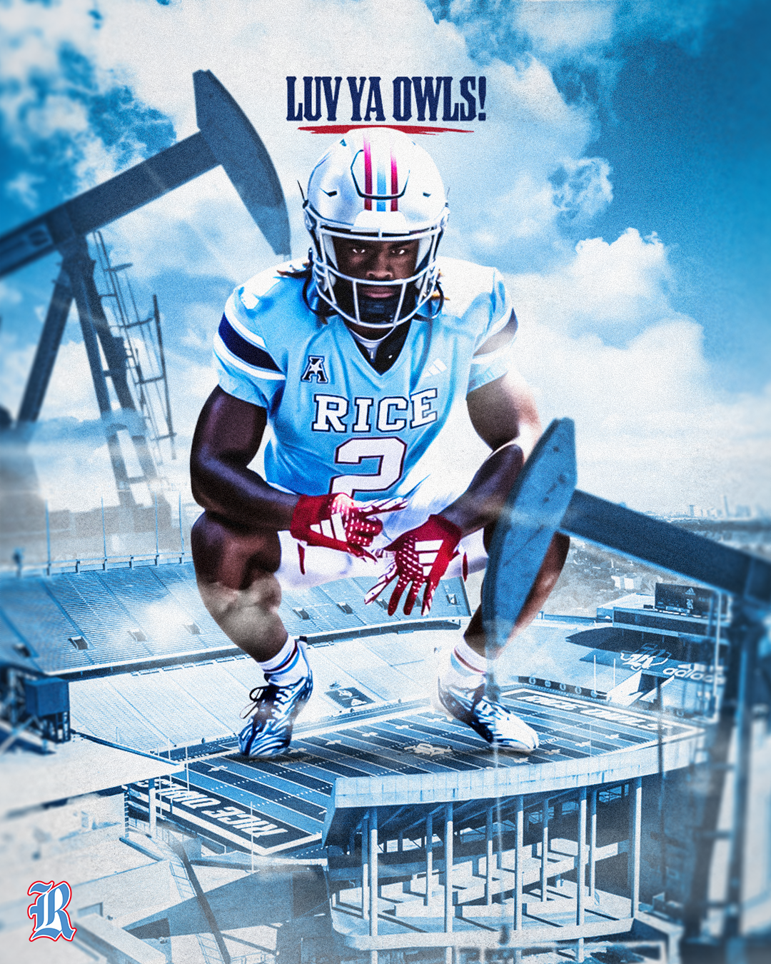 Luv Ya Owls! Gameday vs. ECU Poster | Sep 28, 2023