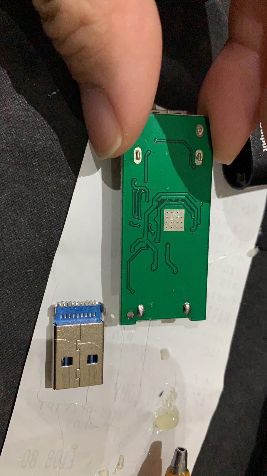 Making the electronic component