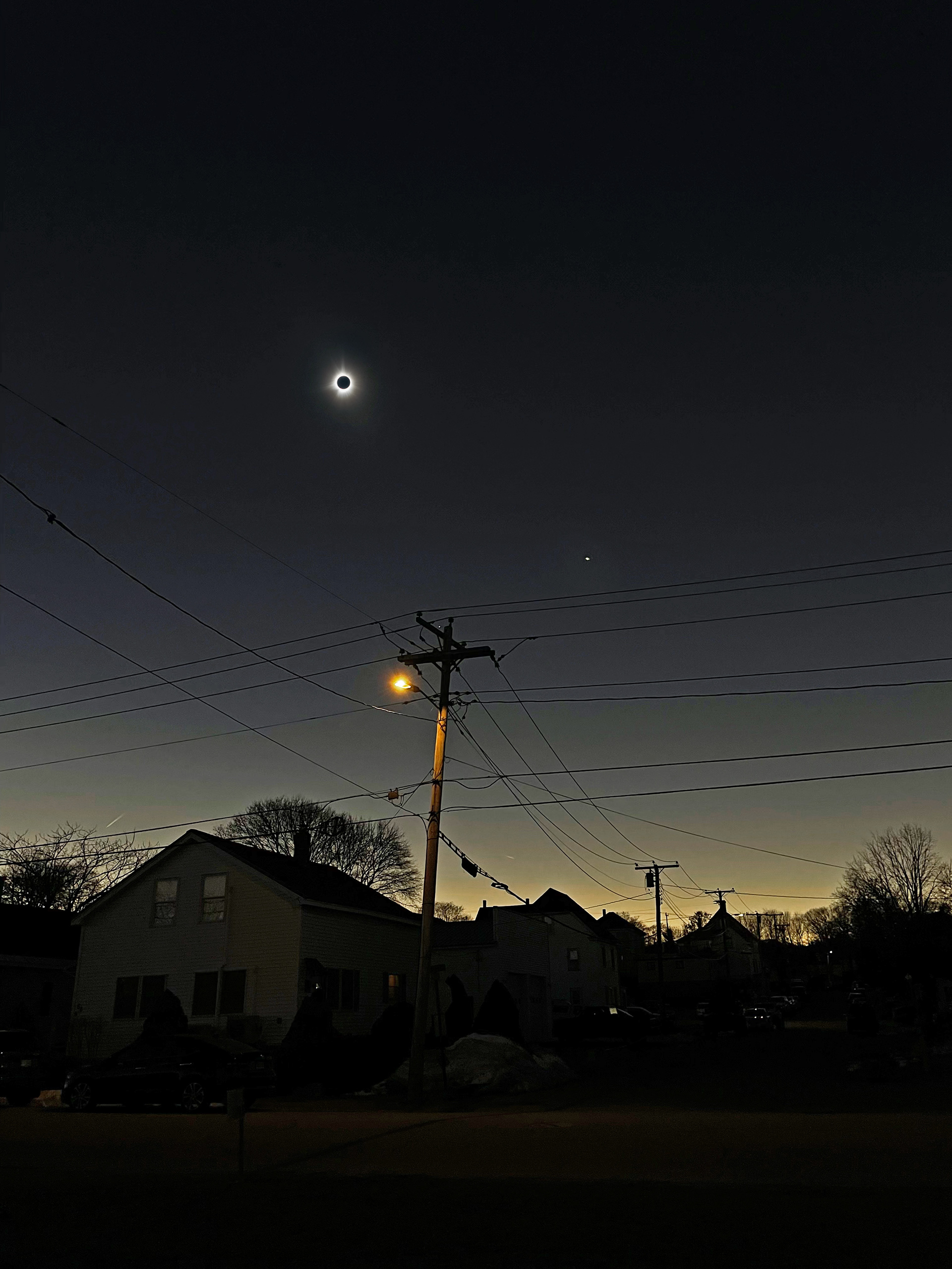 Totality over Millinocket, ME