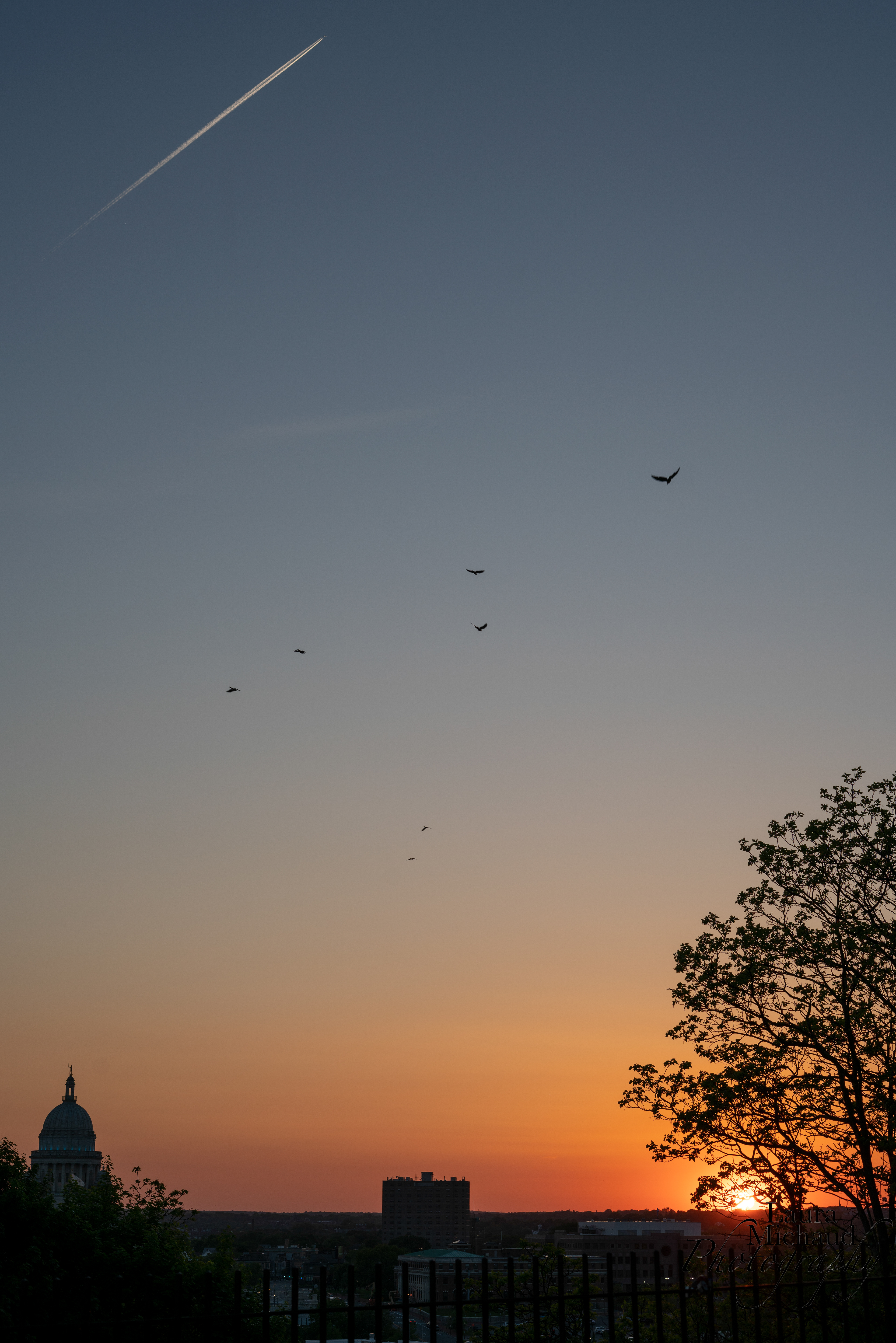 Sunset over Providence