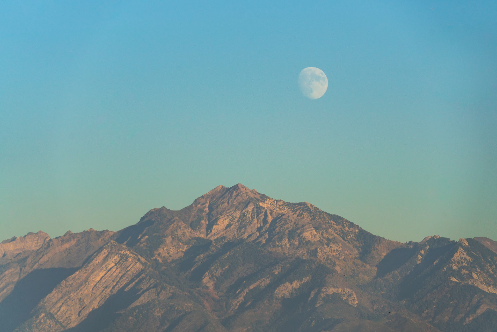 Gibbous over Salt Lake City | 16x20 | $60