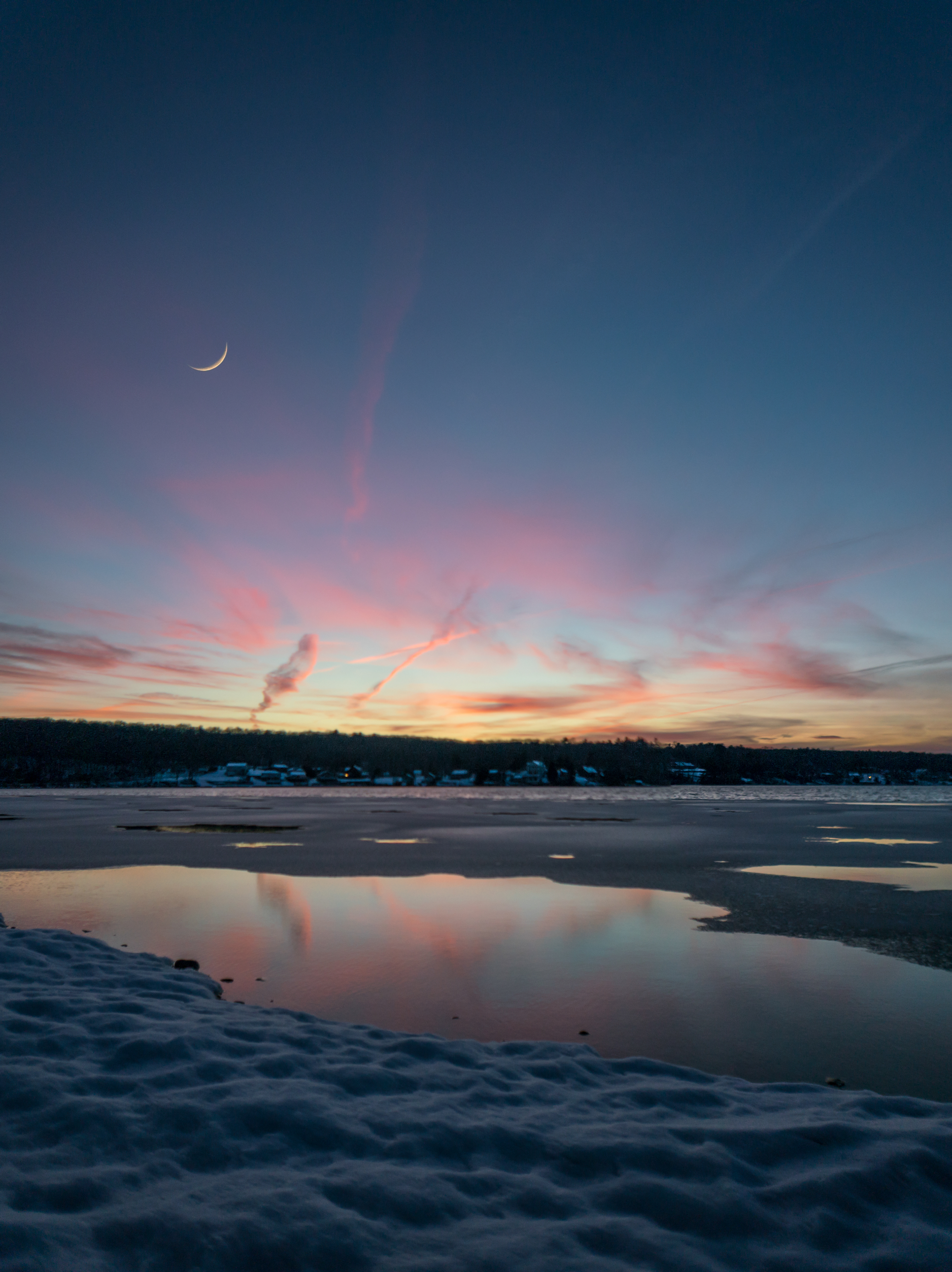 Sunset over Beach Pond