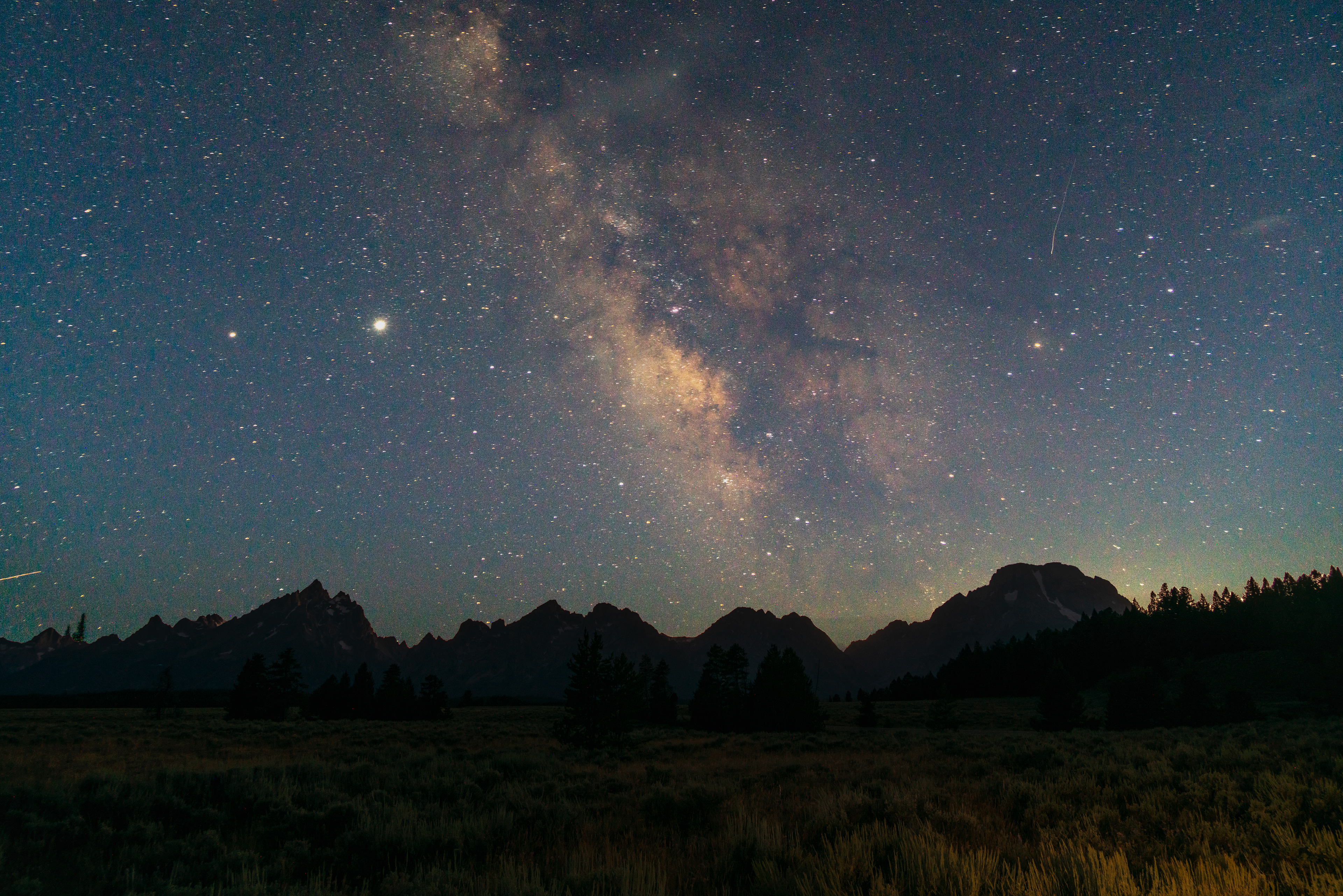 Milky Way over the Grand Tetons