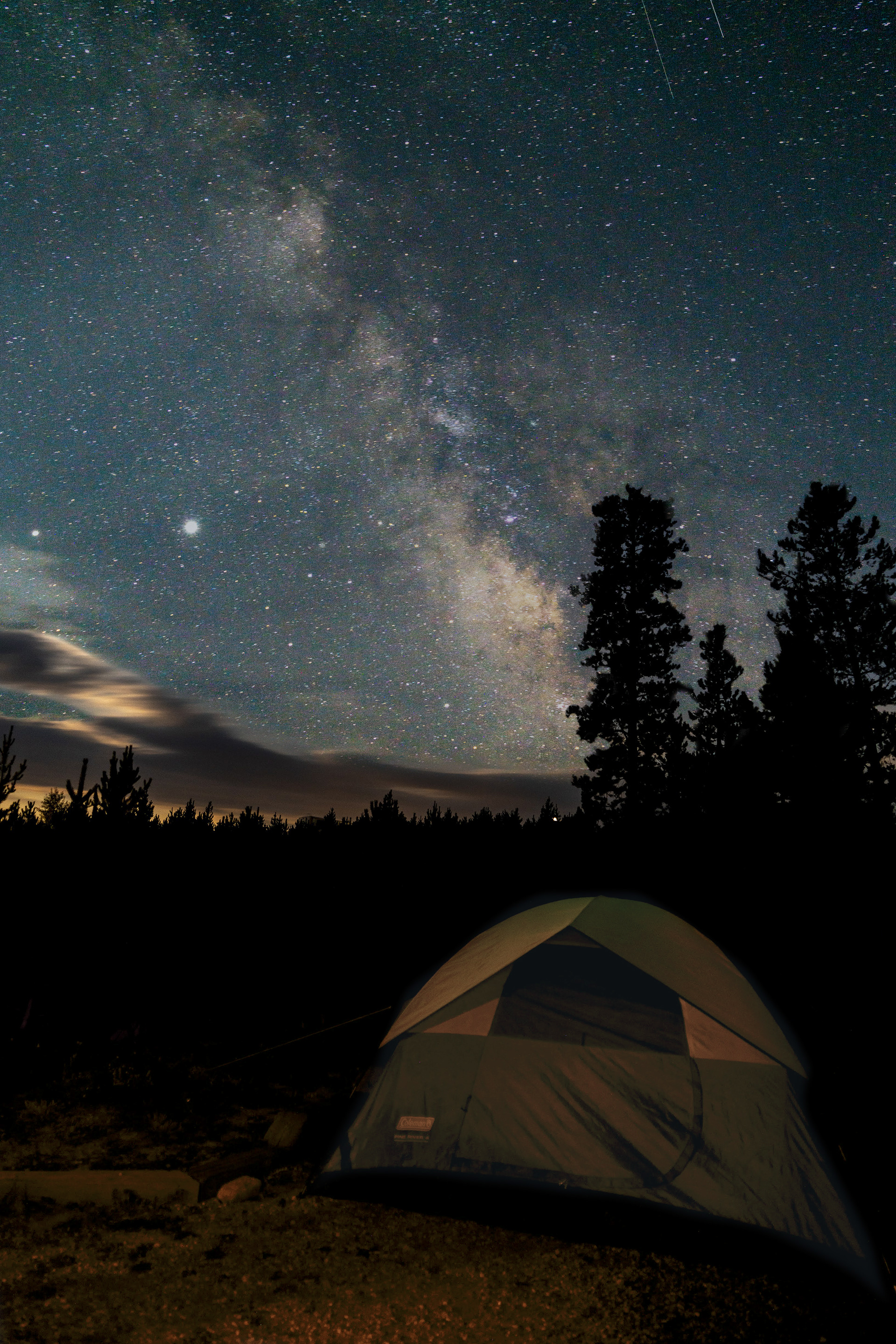 Milky Way over Lake Granby, CO