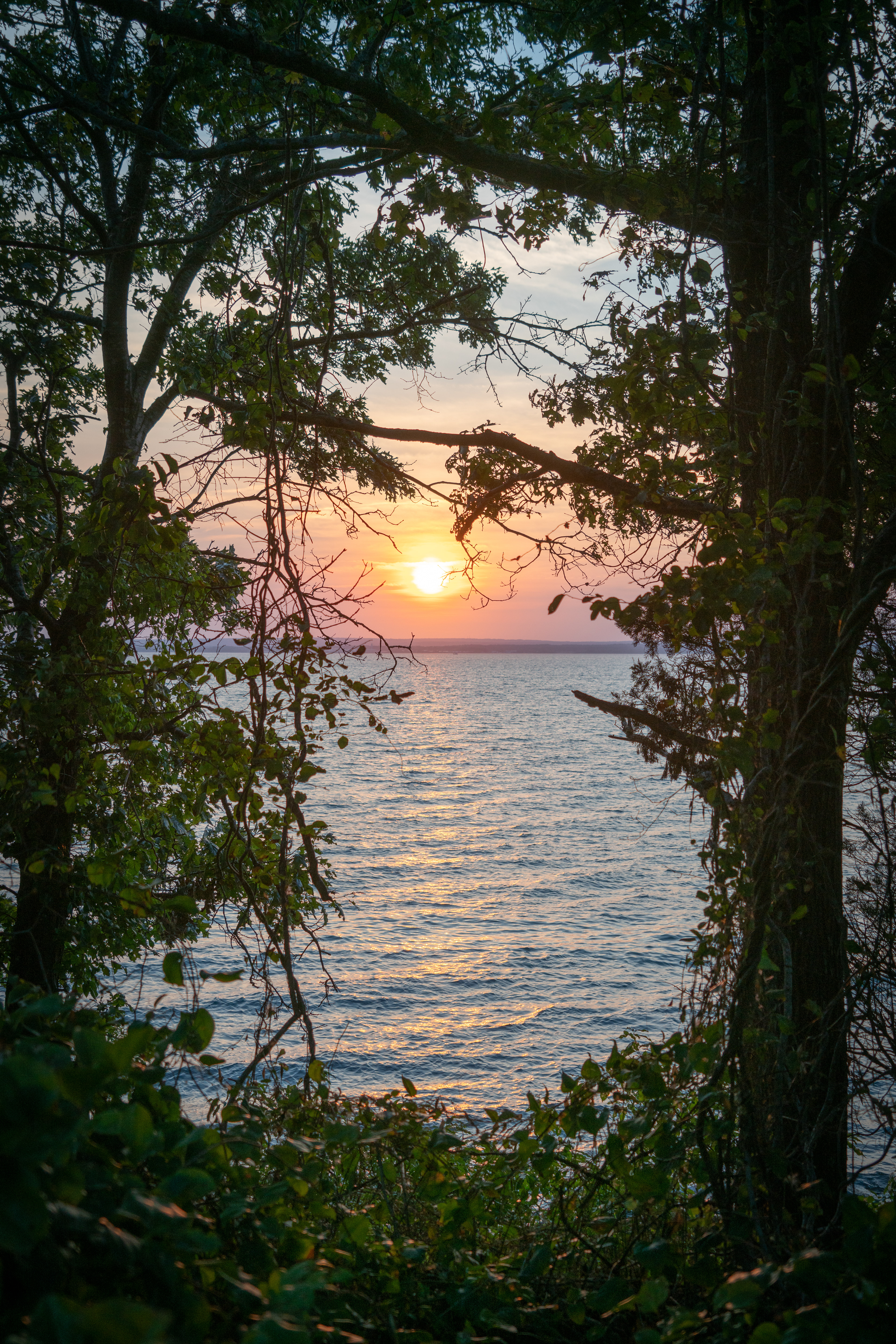 Sunset over Rhode Island
