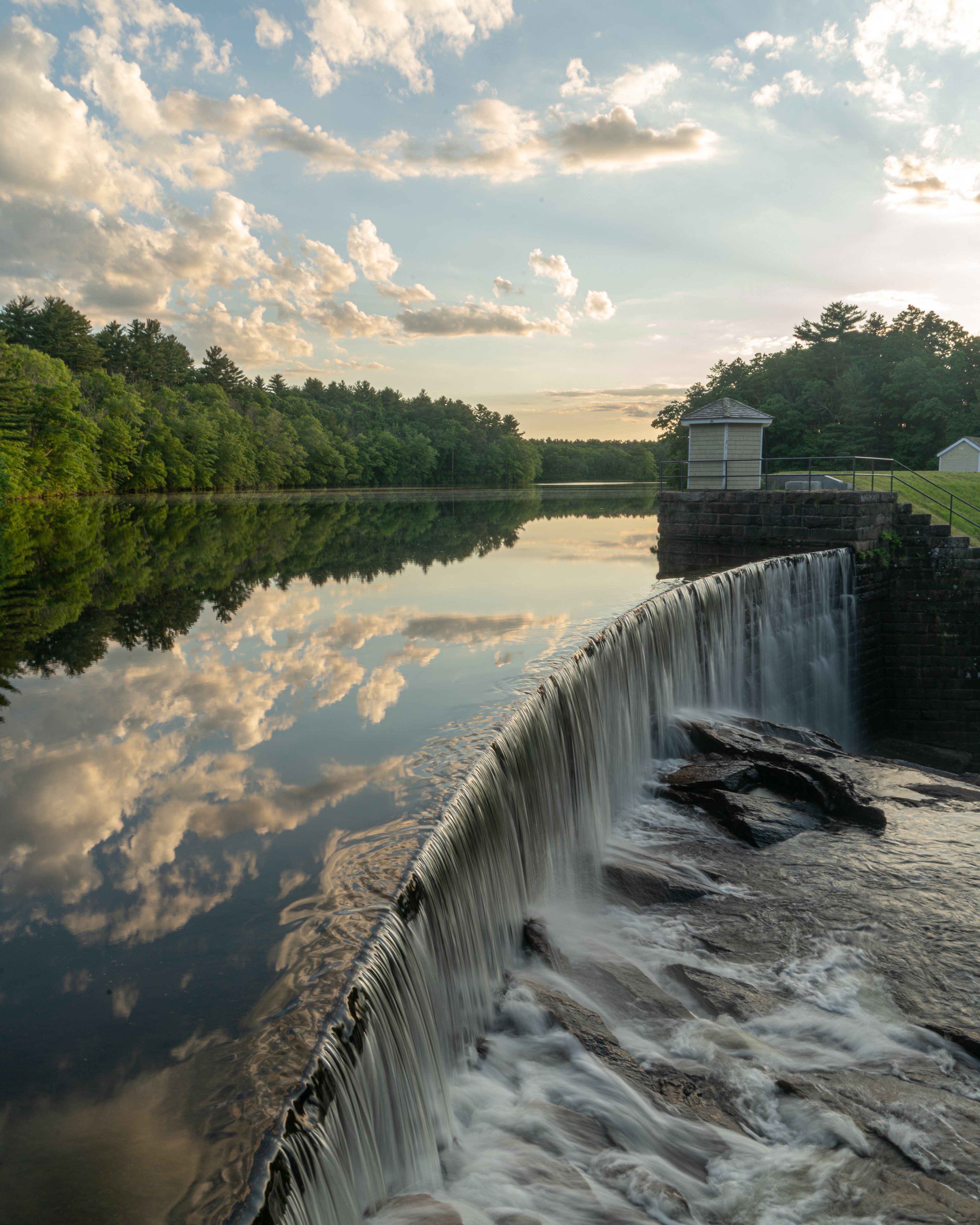 Ponagansett Falls at Golden Hour