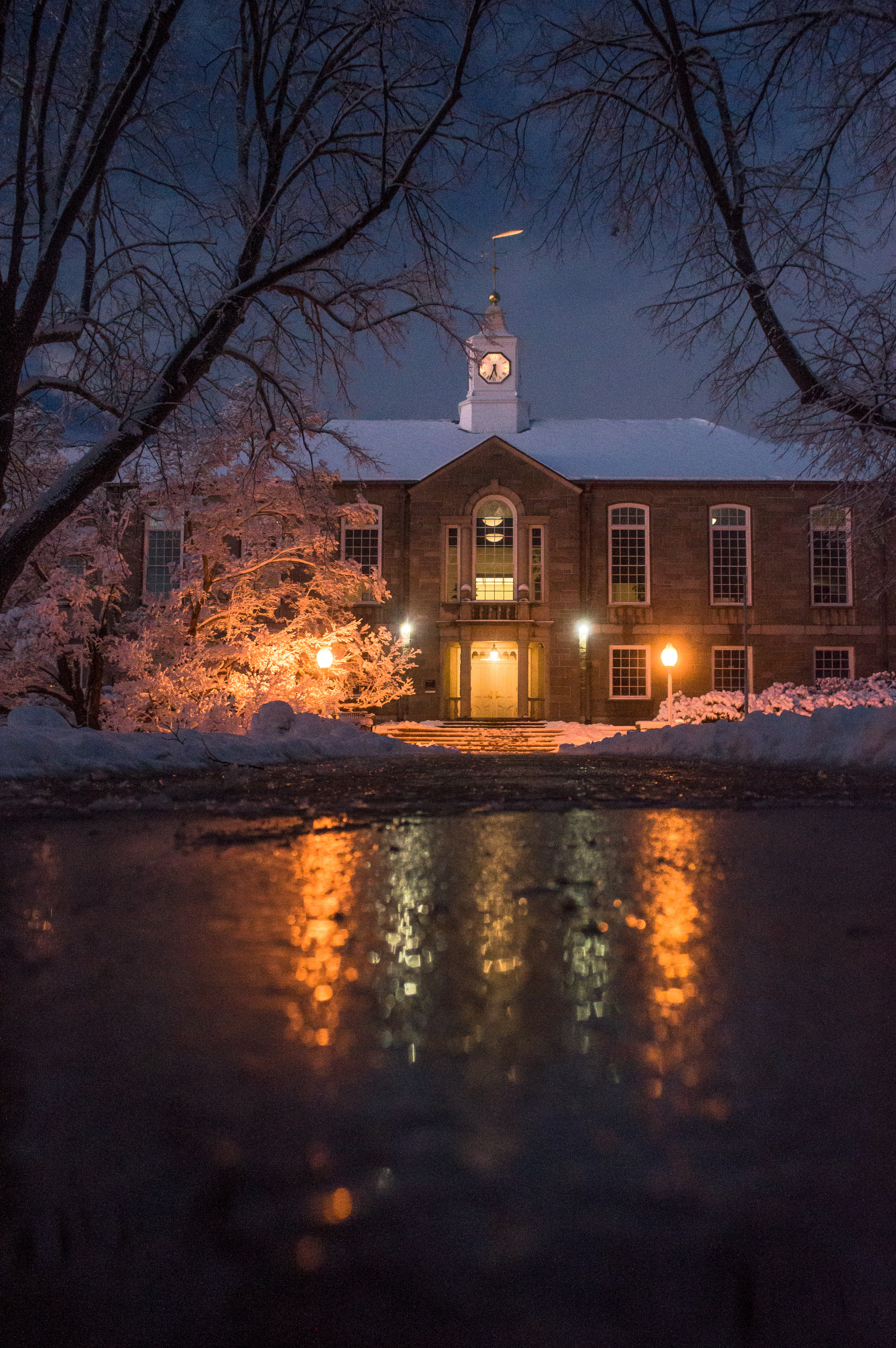 Green Hall at Dusk