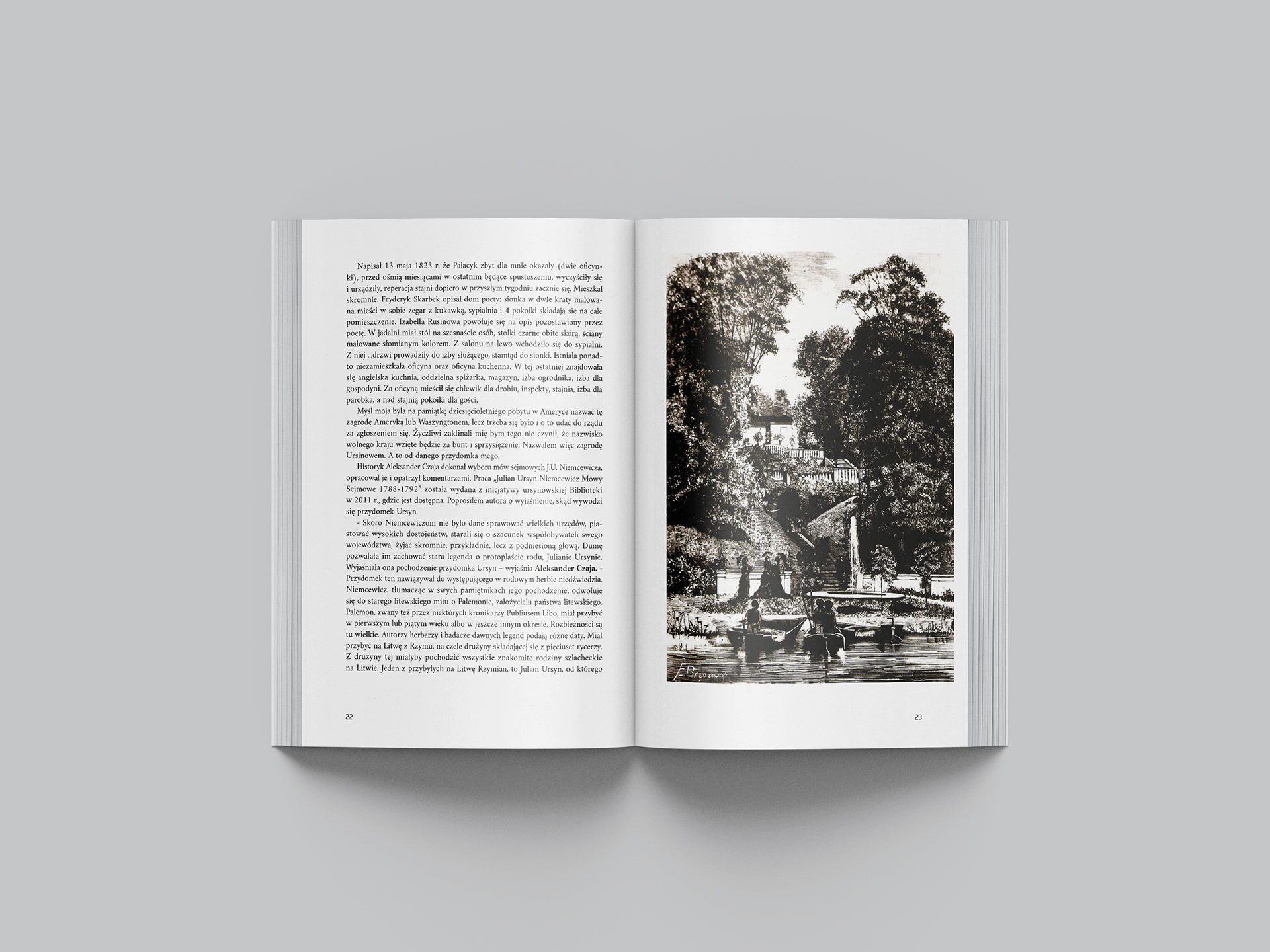 Book layout project "Ursynów okiem dziennikarza" Andrzej Rogiński