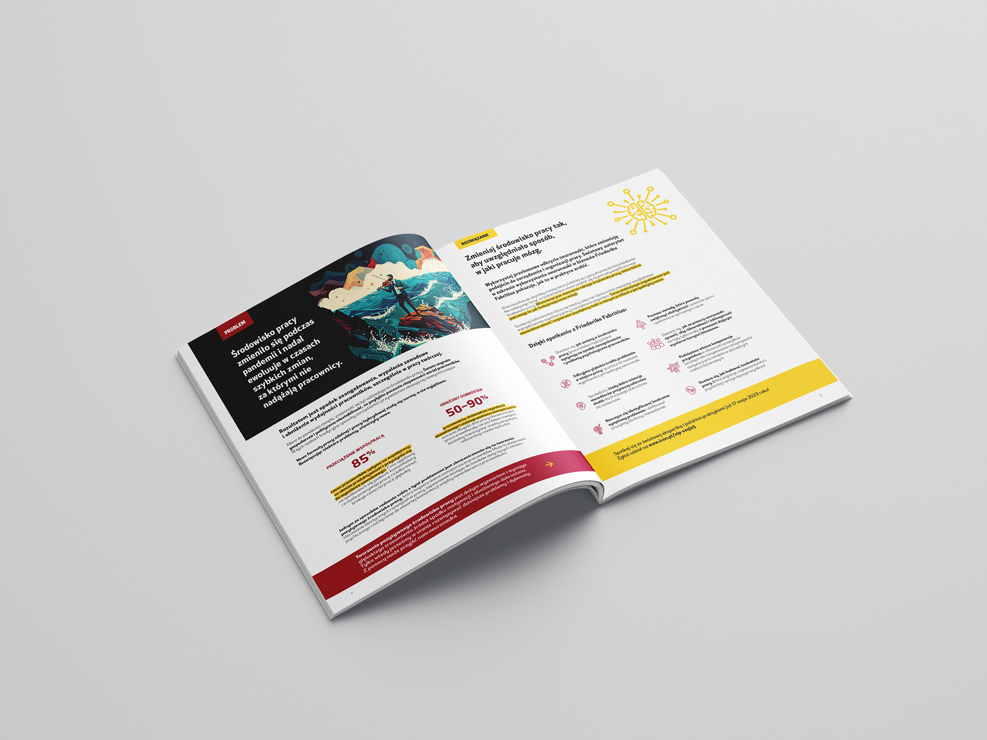 Sales brochure design