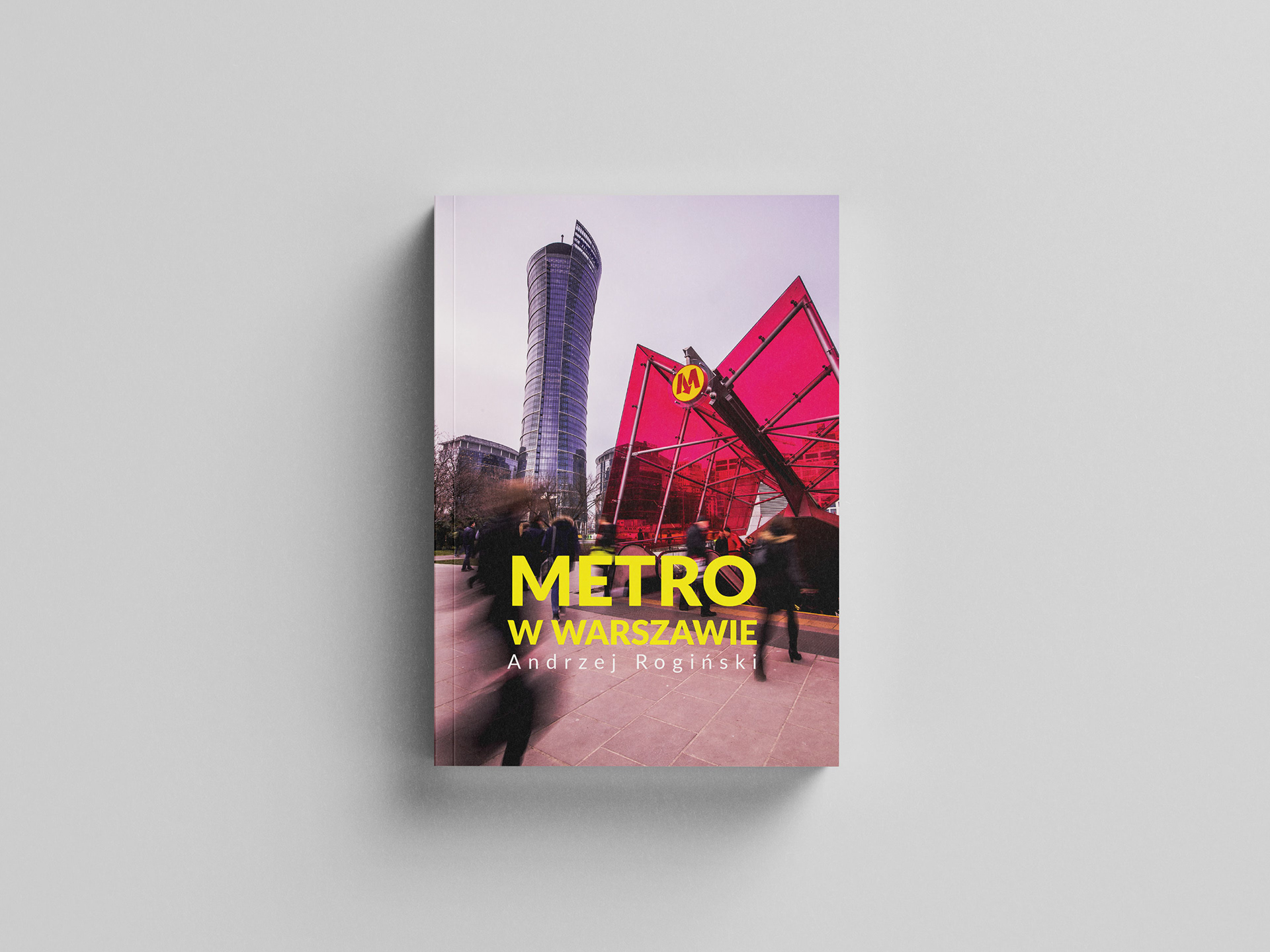 Cover project for Andrzej Roginski book 'Metro w Warszawie'