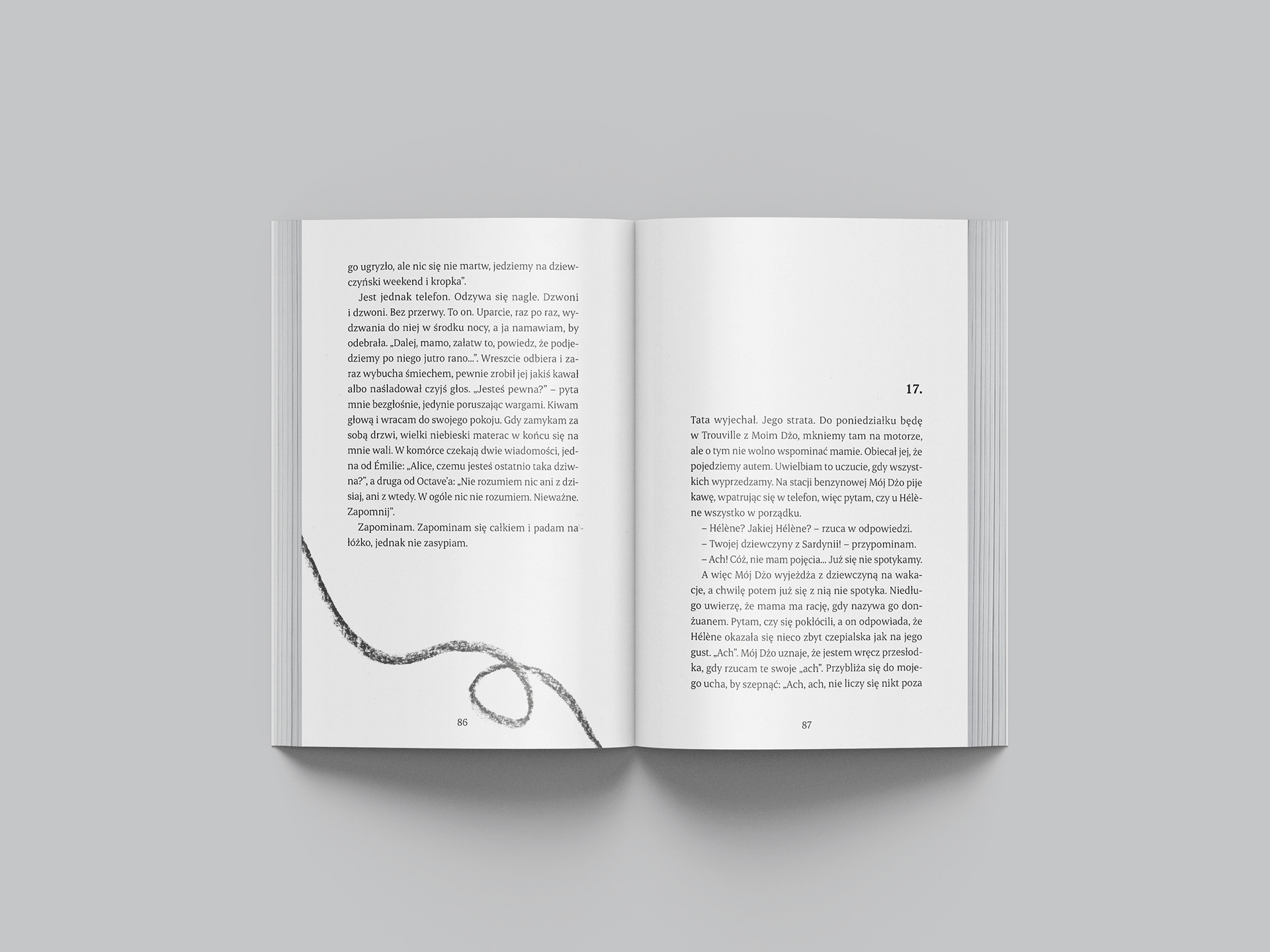 Book layout project "Powtórzenia" Claire Castillon