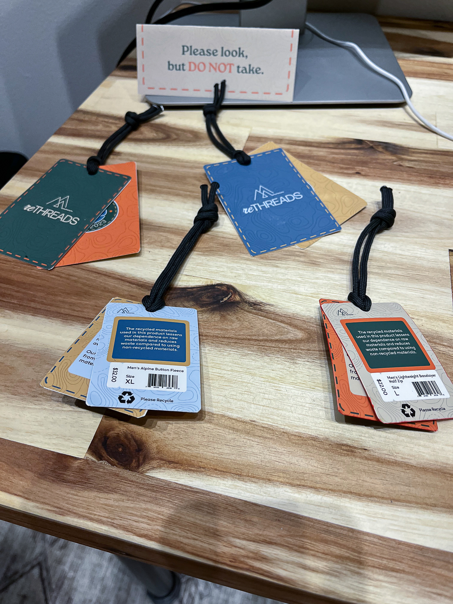 Clothing Tags - Front and Back
