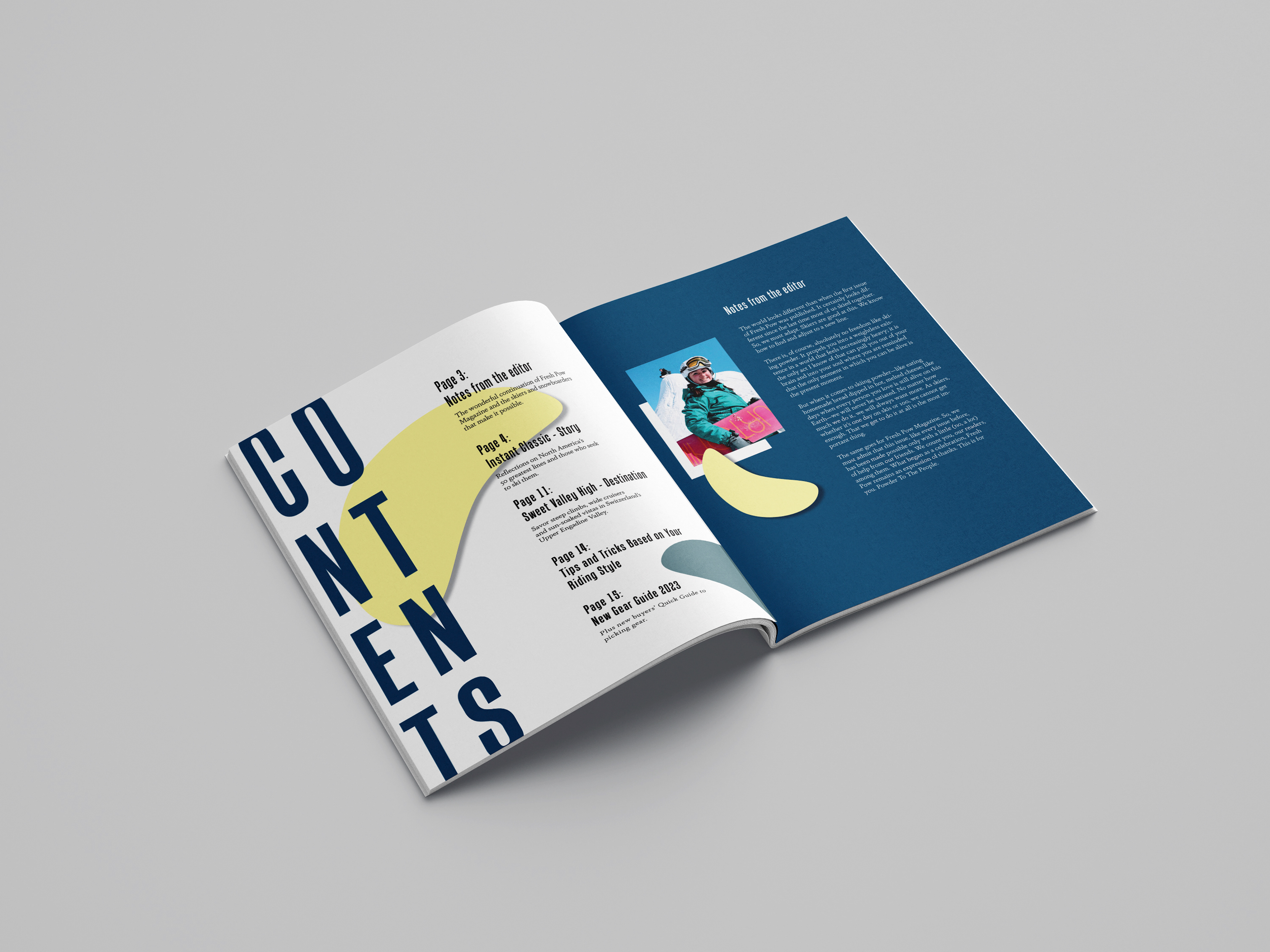 Front of Book Spread