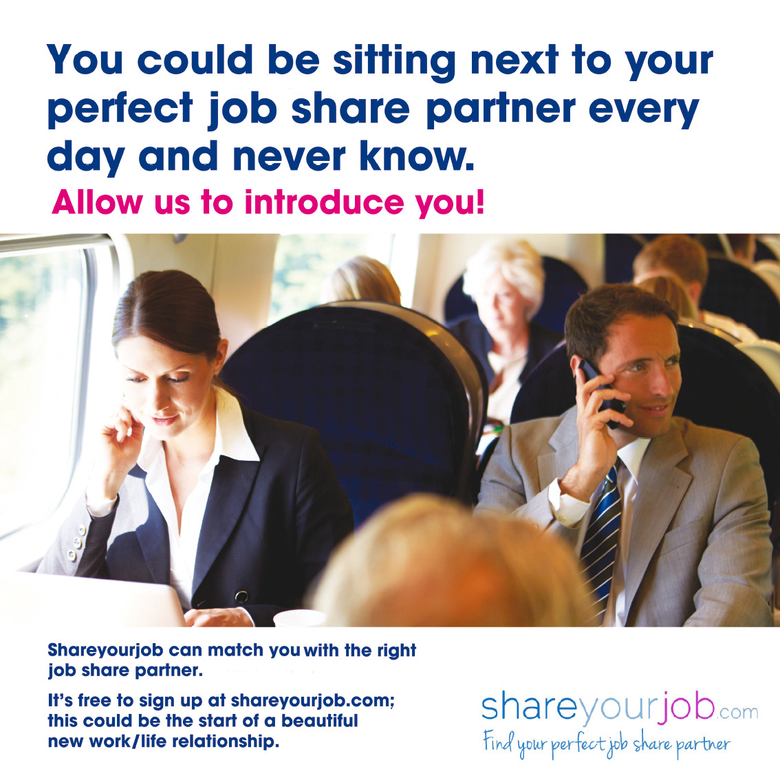 Ad designed to go on 960 panels across London Midland, London Overground, First Capital Connect Thameslink and South West trains Suburban - The original file was printed 400mmx400mm