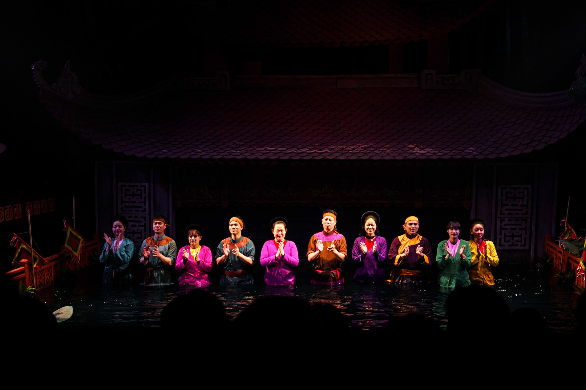 Water puppetry at Thang Long Theatre, Hanoi