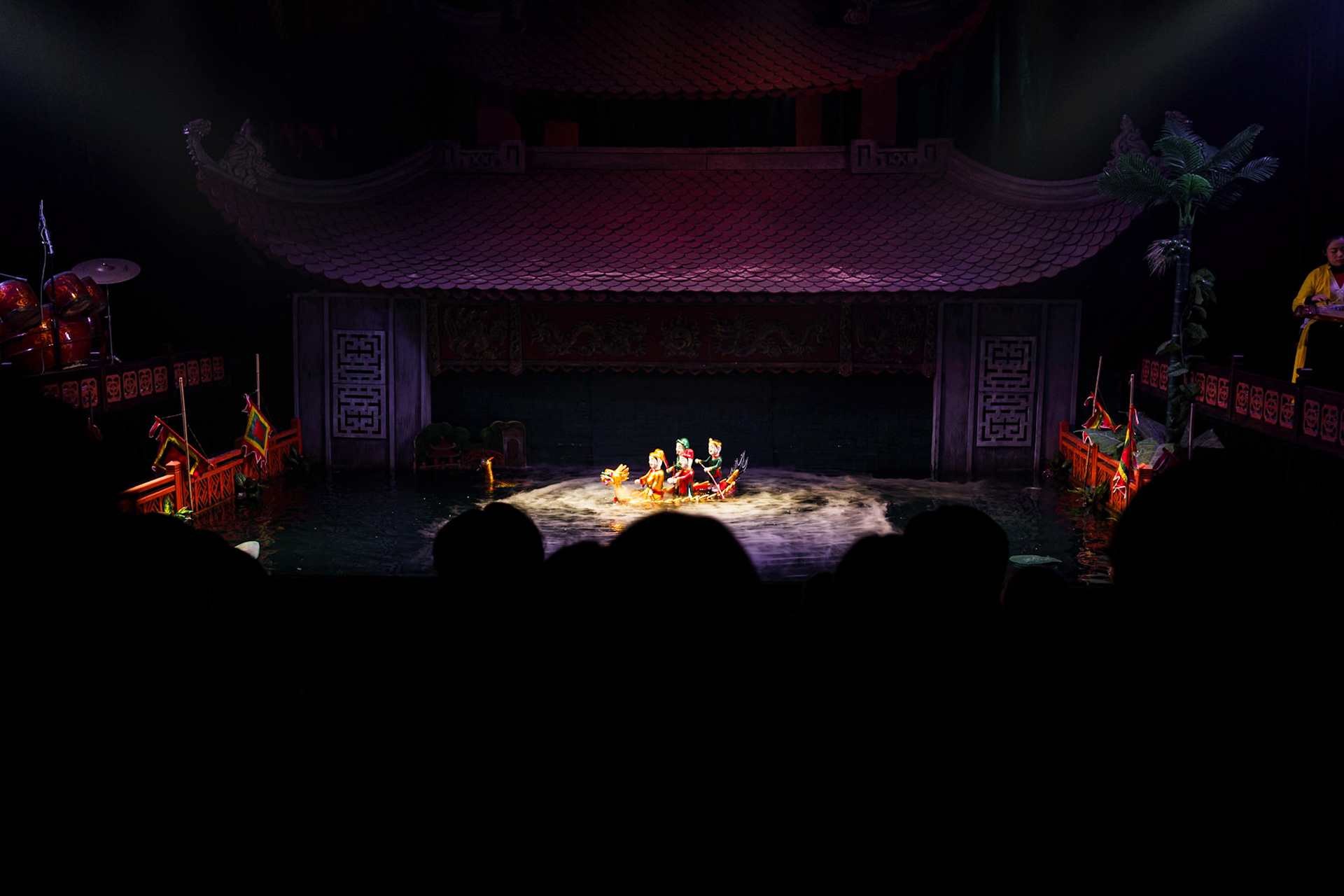 Water puppetry at Thang Long Theatre, Hanoi