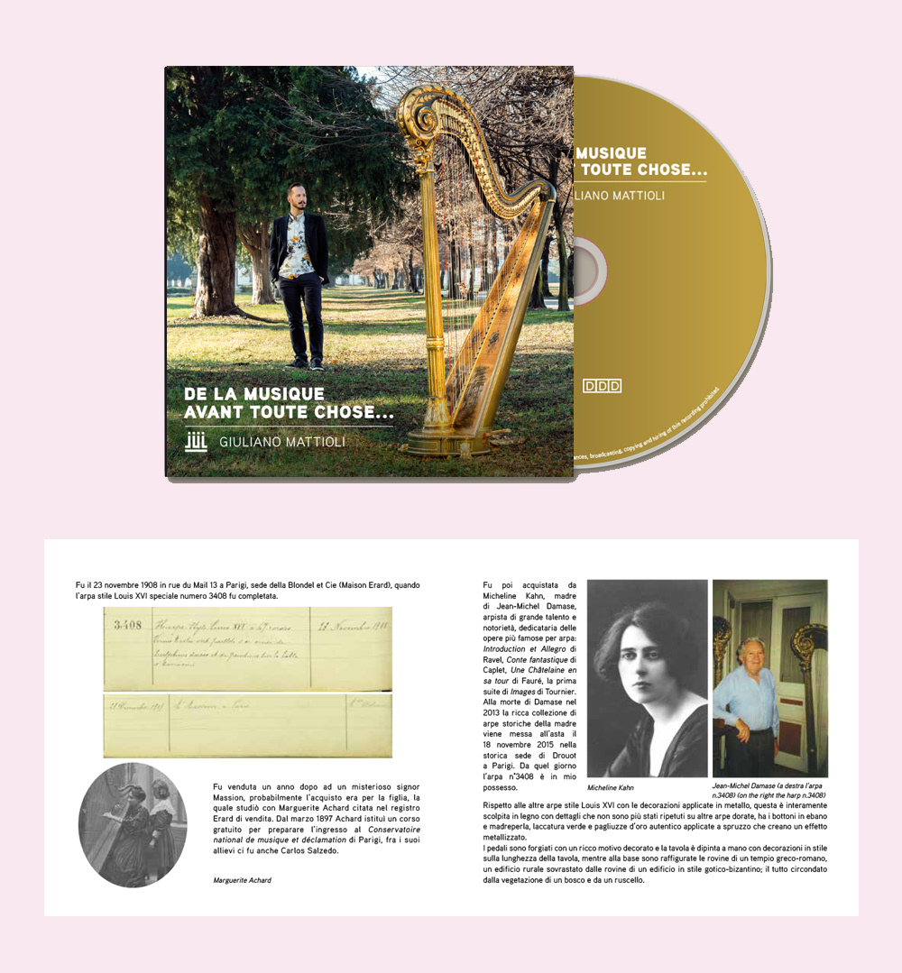 Giuliano Mattioli, Arpista - Graphic for CD case (2018)